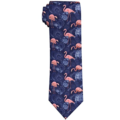 Blue Paisley Pink Flamingo
