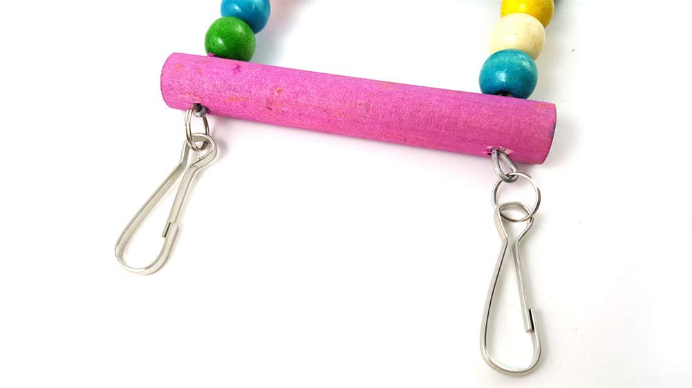 14 Pcs Bird Chewing Toys Set - Parrot Hanging Bell, Cage Swing & Ladder Toys for Small & Medium Birds - Perfect for Parakeets, Cockatiels, Macaws, Conures, Budgies, Lovebirds & Finches - Great for Cage Enrichment & Playtime
