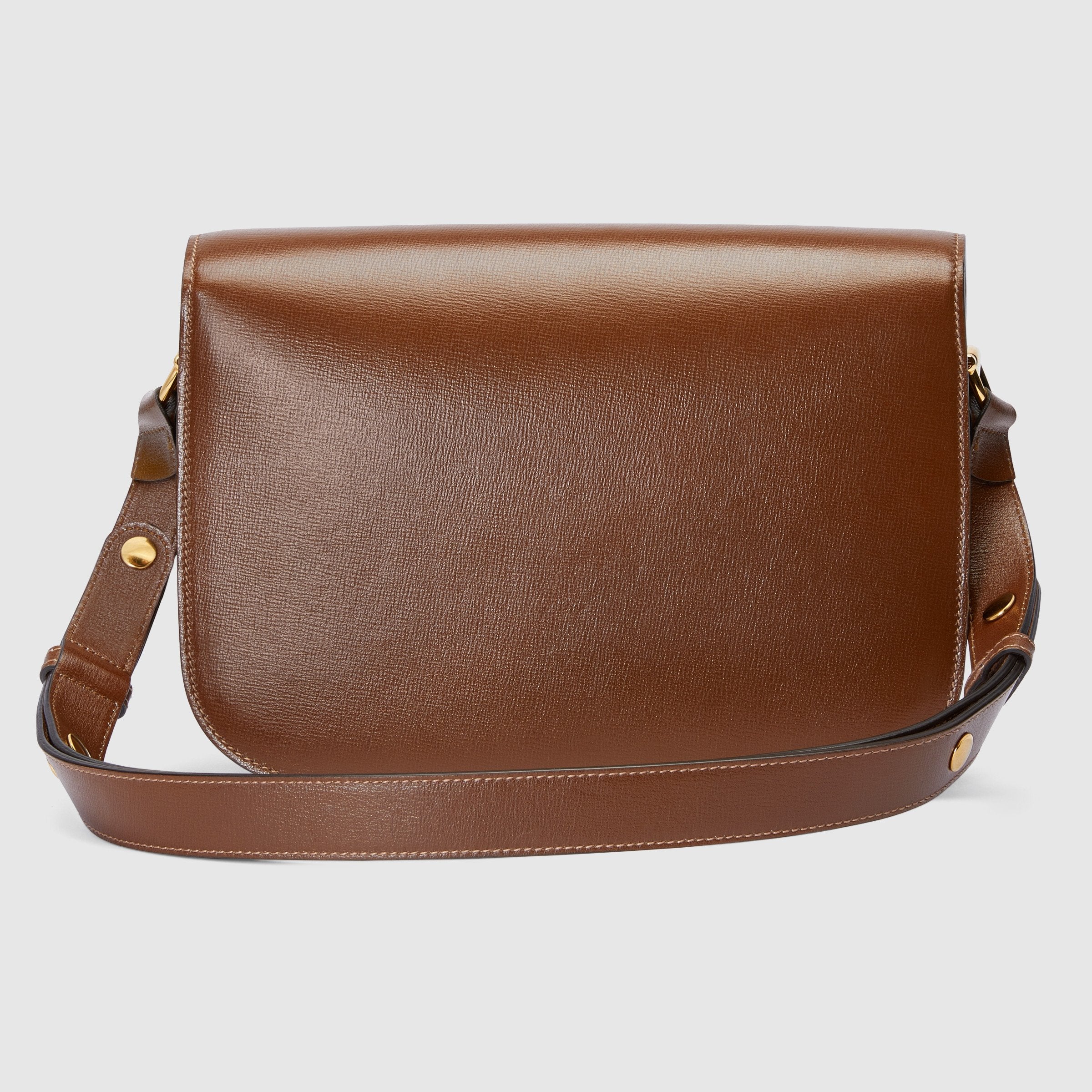 Gucci 1955 Horsebit Shoulder Bag - Genuine Leather Crossbody Bag for Women - Brown Luxury Handbag for Work, Travel & Everyday Use