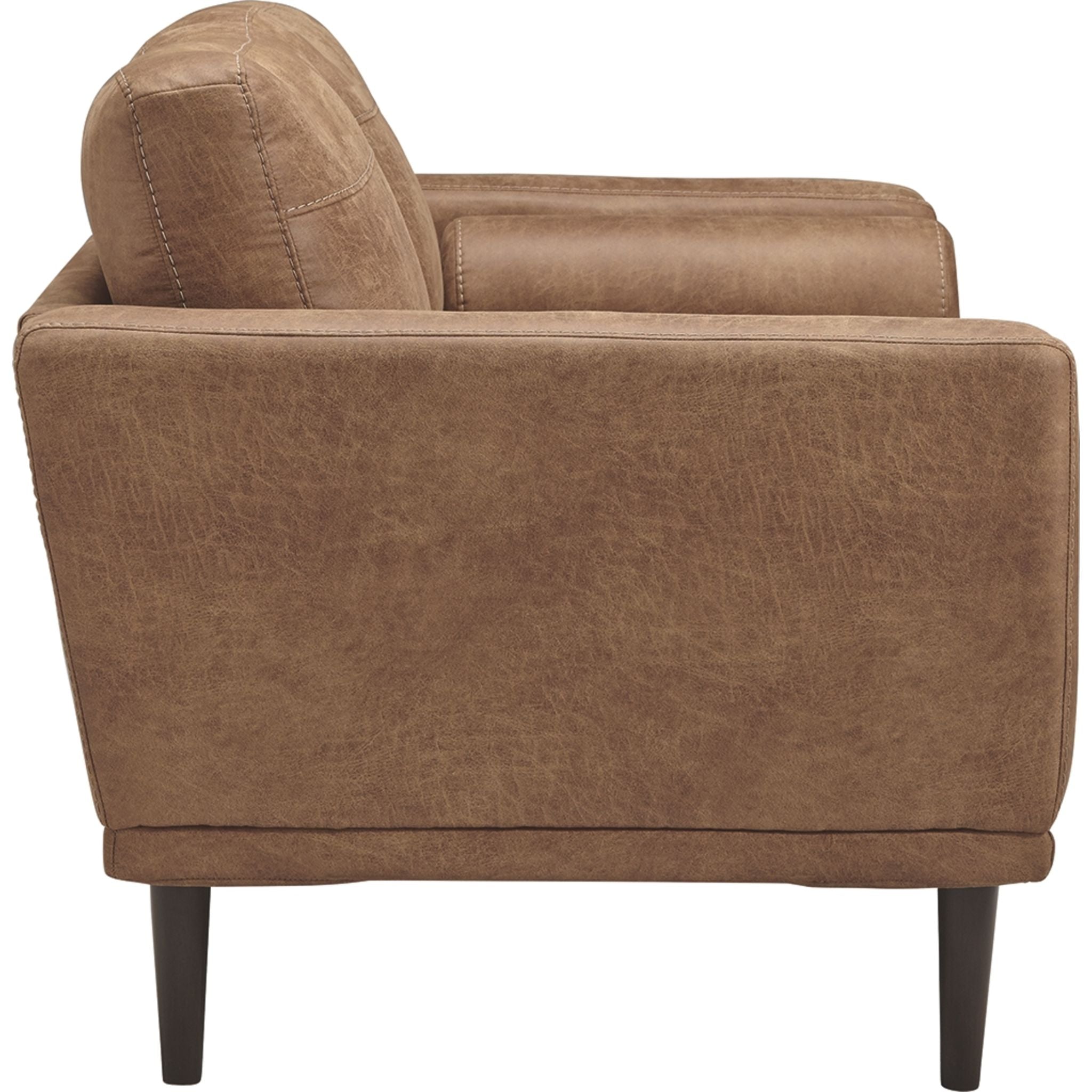 Arroyo Loveseat in Caramel - Modern Two-Seater Sofa for Living Room, Lounge & Small Spaces | Comfortable & Stylish Home Furniture