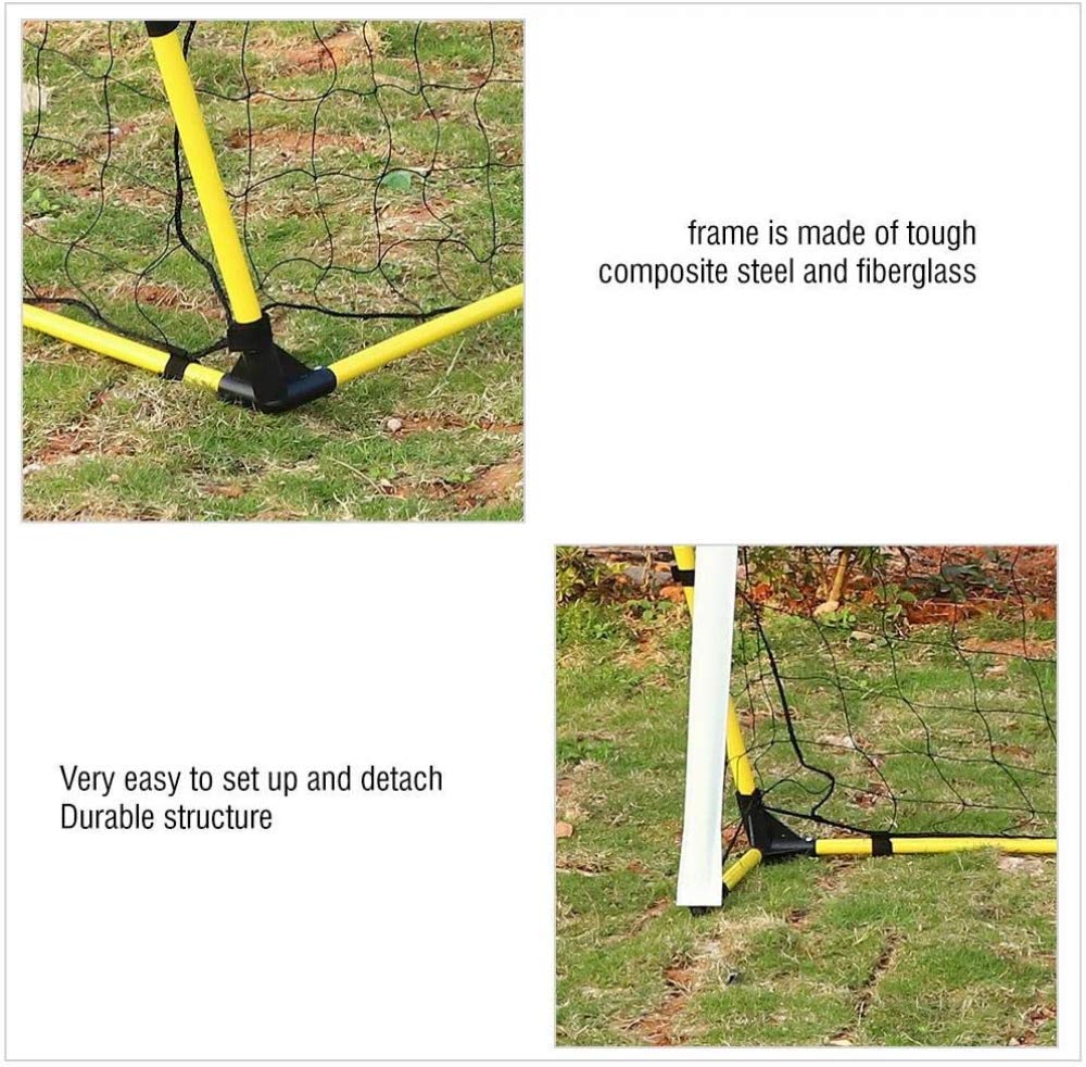 Portable Soccer Rebounder Net - Quick Assembly Soccer Training Equipment for Shooting Practice | Perfect for Backyard, Park & Beach Drills