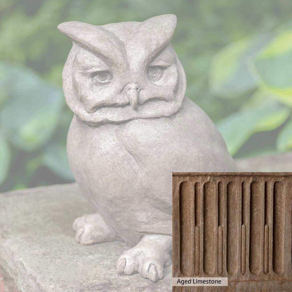 Campania International Hoot Owl Garden Statue - Outdoor Decor for Patio, Lawn & Garden Decorations