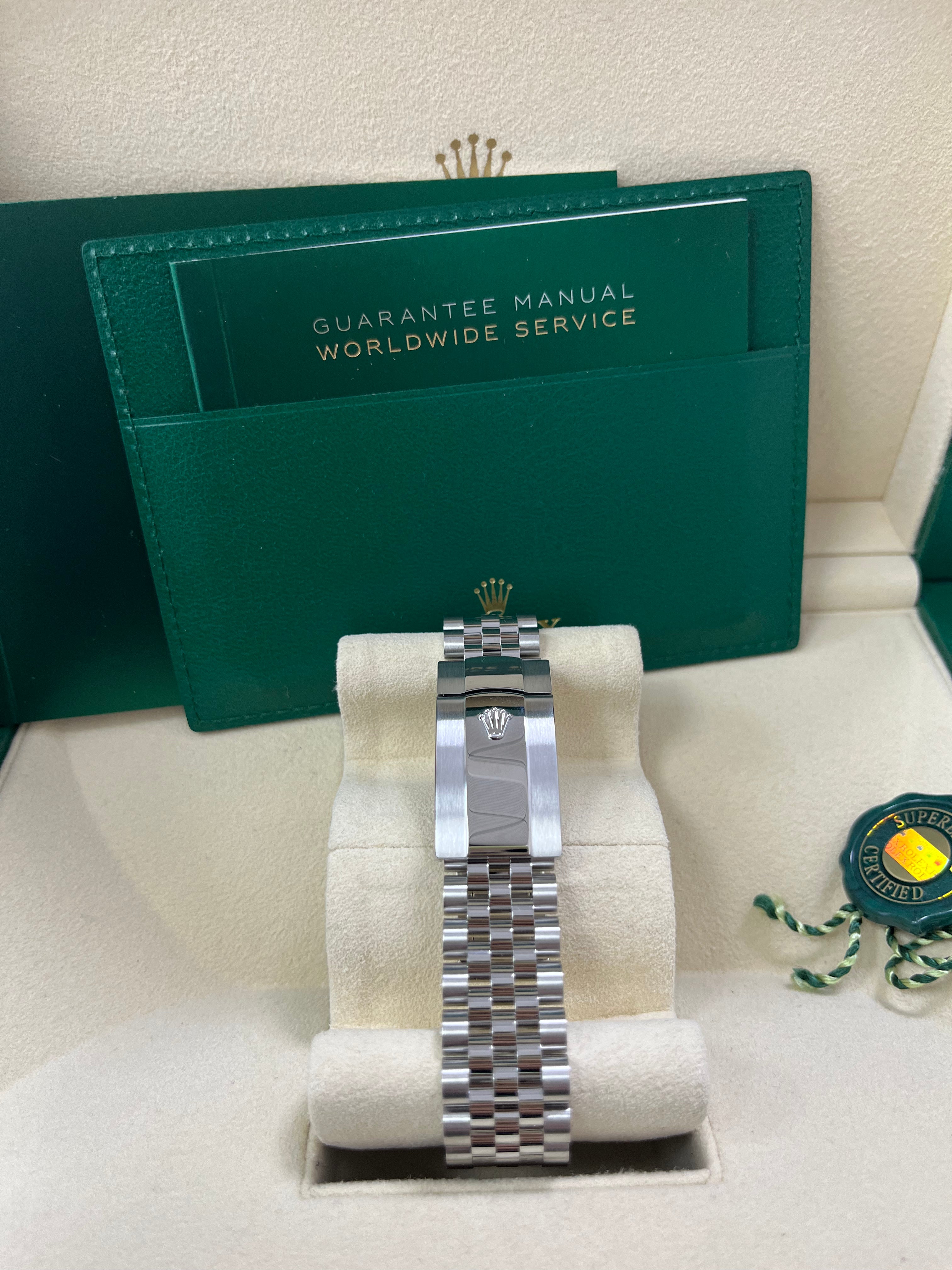 Rolex Datejust 41 Two Tone White Gold & Steel Watch - Blue Roman Dial, Fluted Bezel (Ref# 126334) | Luxury Dress Watch for Men, Business & Formal Occasions