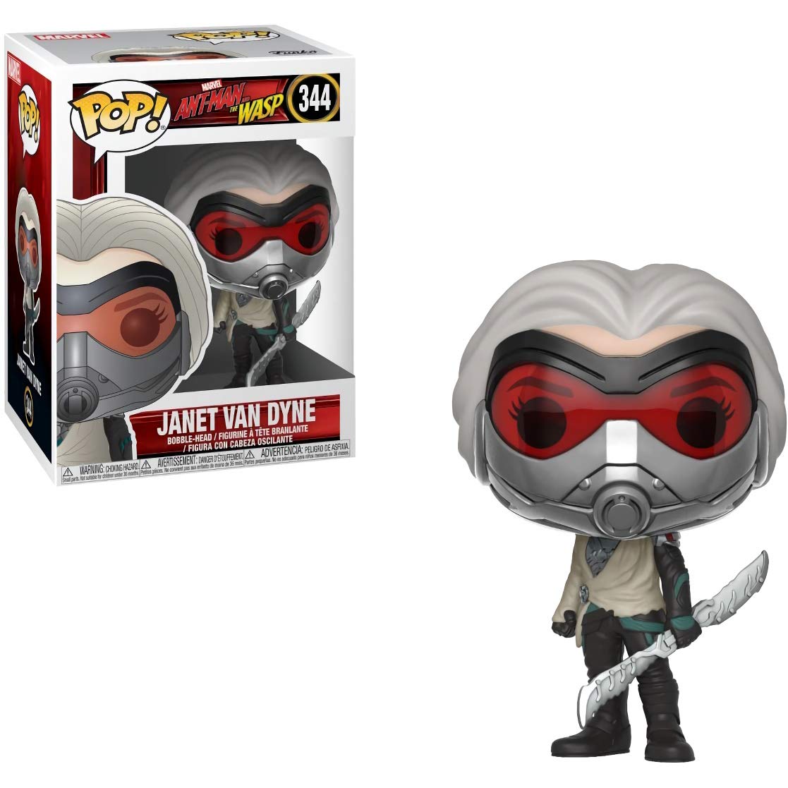 Funko POP! Marvel Janet Van Dyne: Ant-Man and The Wasp Vinyl Figure with Protective Case - Collectible Action Figure for Marvel Fans & Home Decor