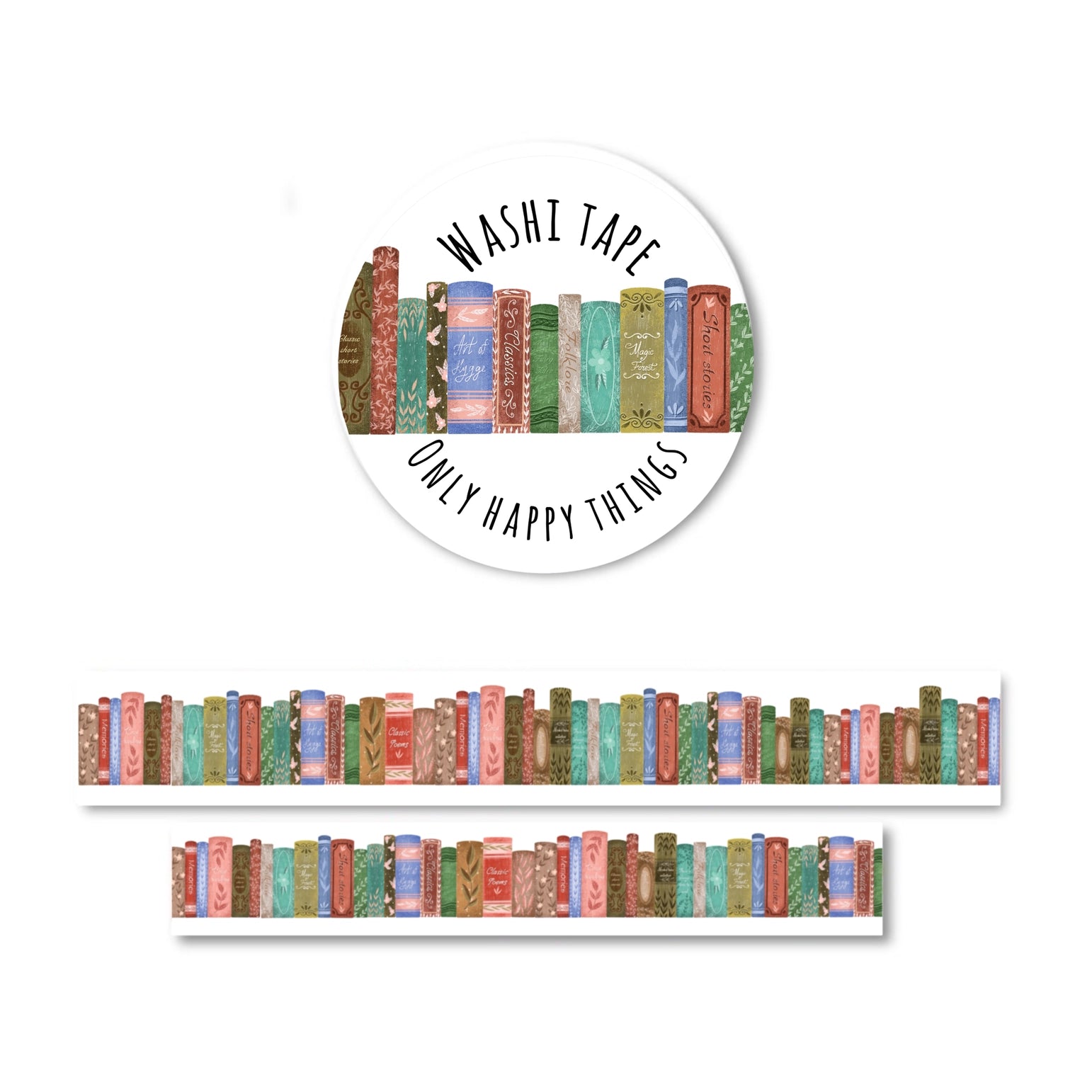 Decorative Washi Tape for Scrapbooking, Journaling, and DIY Crafts - Colorful Japanese Paper Tape for Books, Planners, and Gift Wrapping