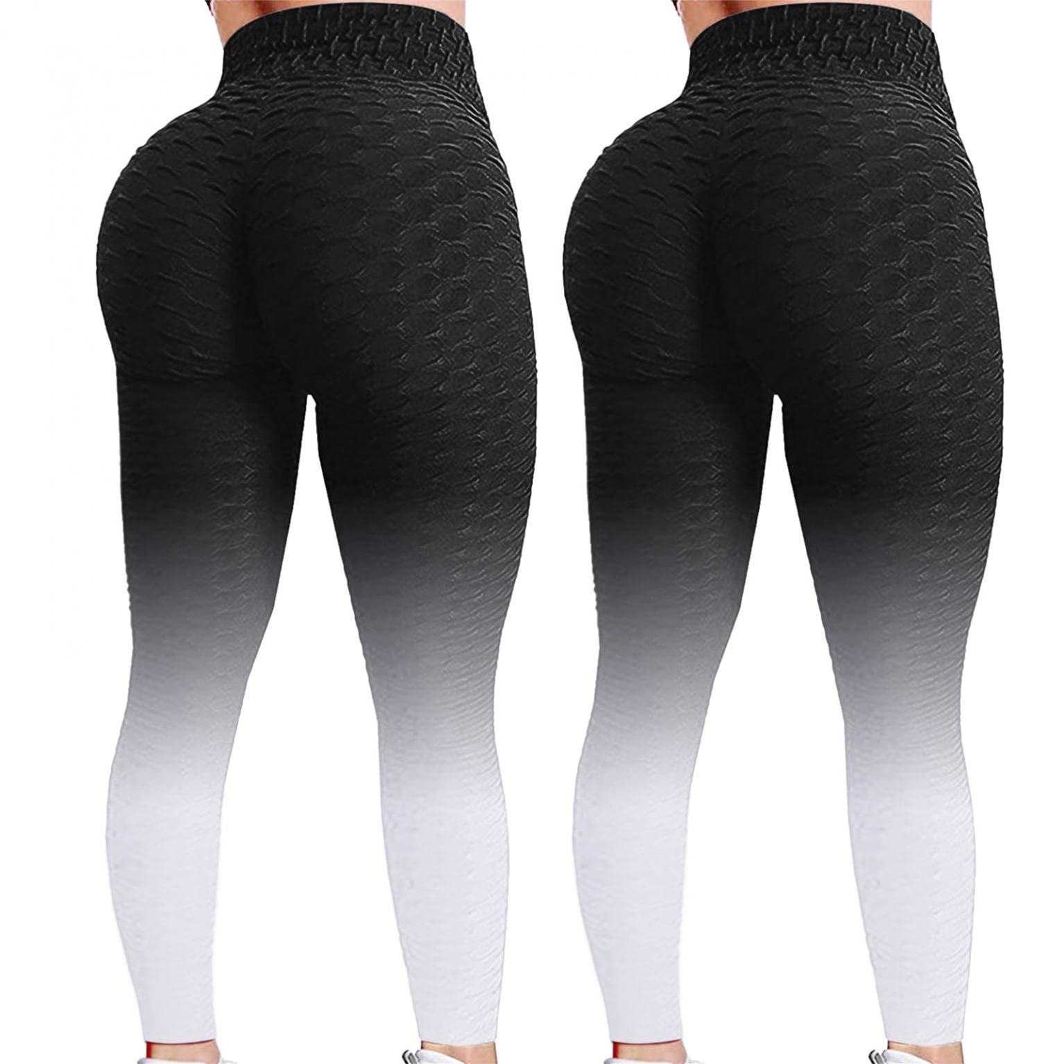 2 Pack Women's High Waisted Butt Lift Leggings - Tummy Control Workout Yoga Pants for Running, Exercise & Gym | Perfect for Fitness, Lounge & Everyday Wear
