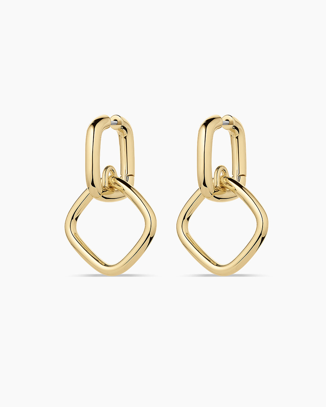 Charlie Drop Hoops - Stylish Dangle Earrings for Women, Trendy Minimalist Jewelry, Perfect for Everyday Wear & Special Occasions
