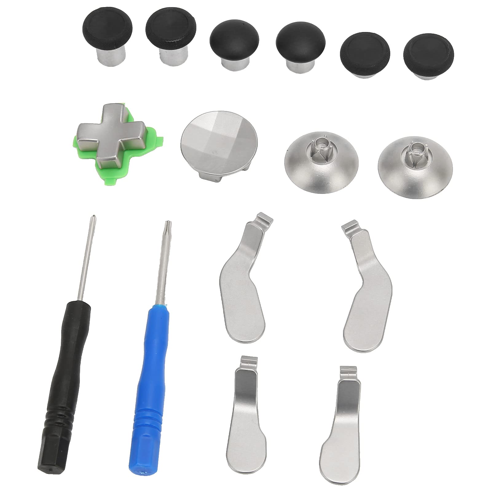 Metal Key Paddle Set for Gaming Controller - Reduce Fatigue for Long Sessions (Black)