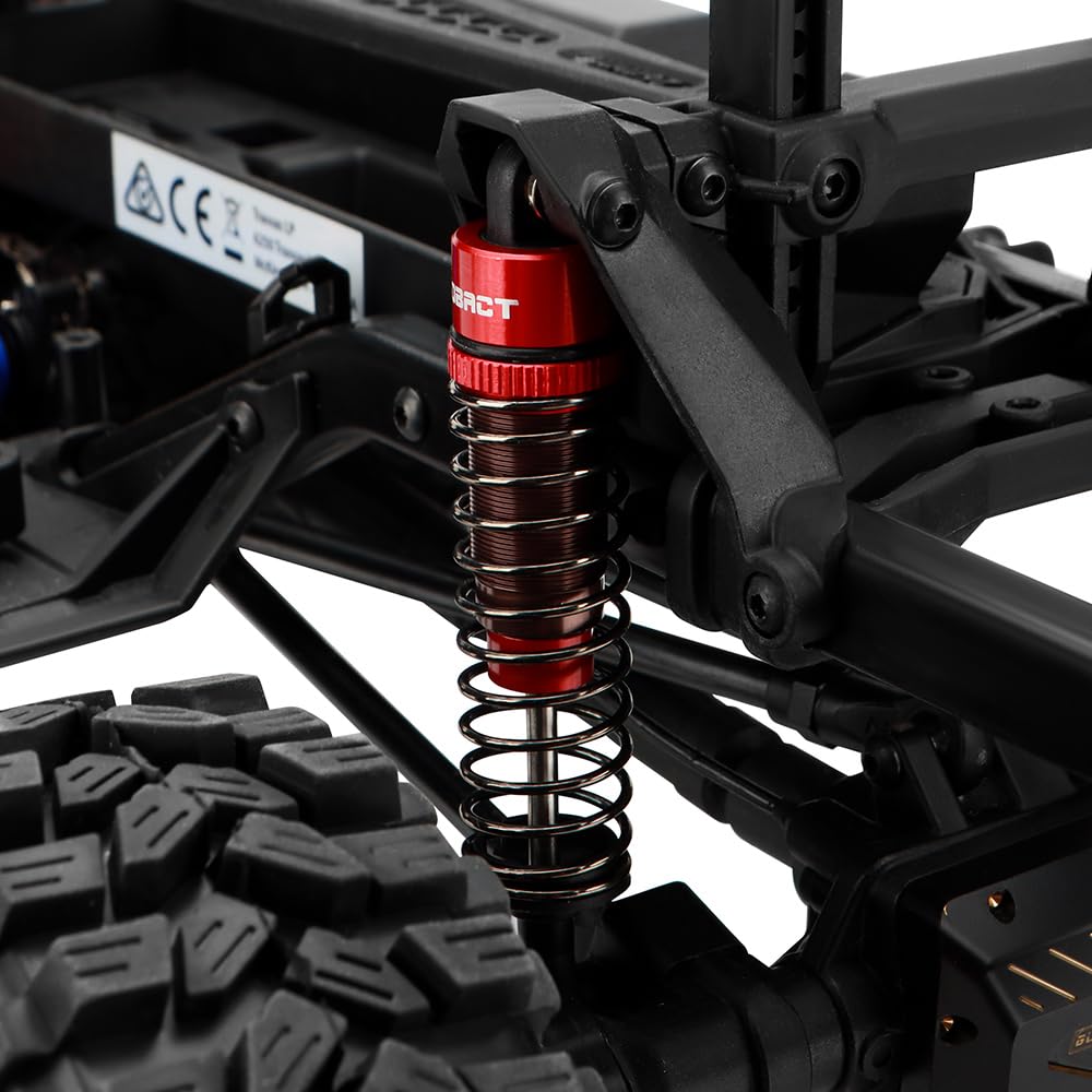 Adjustable RC Shock Absorber Oil Damper Set - 4Pcs 95mm for 1/10 Scale RC Crawler Cars (Axial SCX10, TRX4, D90) - Perfect for Off-Road Bashing, Rock Crawling & Trail Adventures