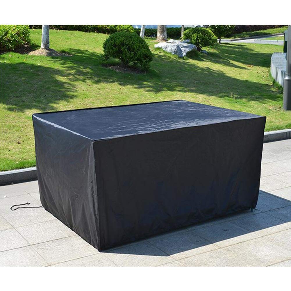 Premium Waterproof Oxford Fabric Garden Furniture Covers 123x123x74cm - Heavy Duty Tear Resistant Outdoor Patio Table and Chair Set Protectors for All Weather Use - Ideal for Backyard, Deck, and Poolside Furniture Protection