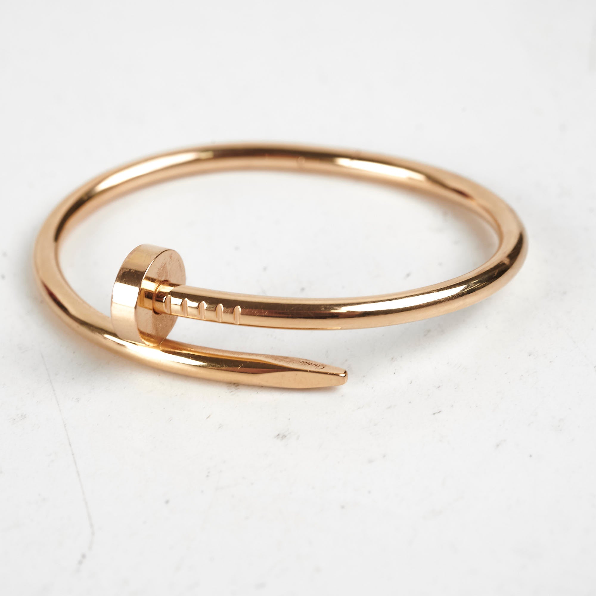 Cartier Juste Un Clou JUC Bracelet 18K Pink Gold Size 15 - Luxury Diamond Bracelet for Women, Elegant Jewelry Gift for Anniversary & Special Occasions