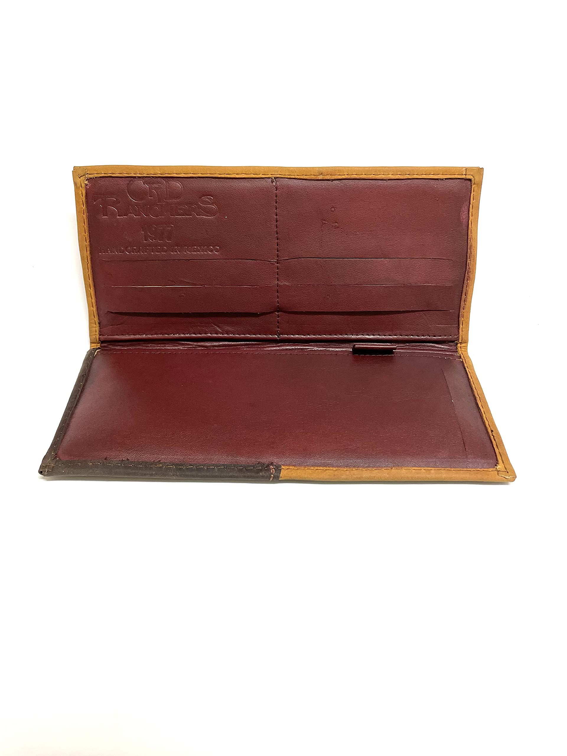 Genuine Leather Cowboy Bifold Wallet with Star Concho - Western Style Long Wallet for Men, Perfect for Rodeo, Country Music Festivals & Everyday Carry