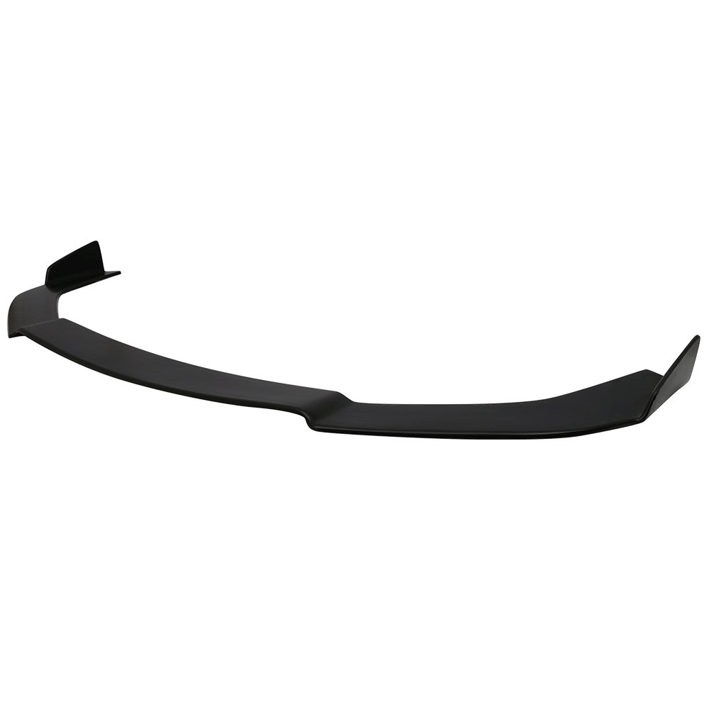 IKON MOTORSPORTS V1 Style Front Bumper Lip Splitter for 2014-2016 Scion TC - Unpainted Black PU Valance Chin Diffuser Body Kit | Enhances Aerodynamics & Sporty Look | Perfect for Car Enthusiasts & Street Racing