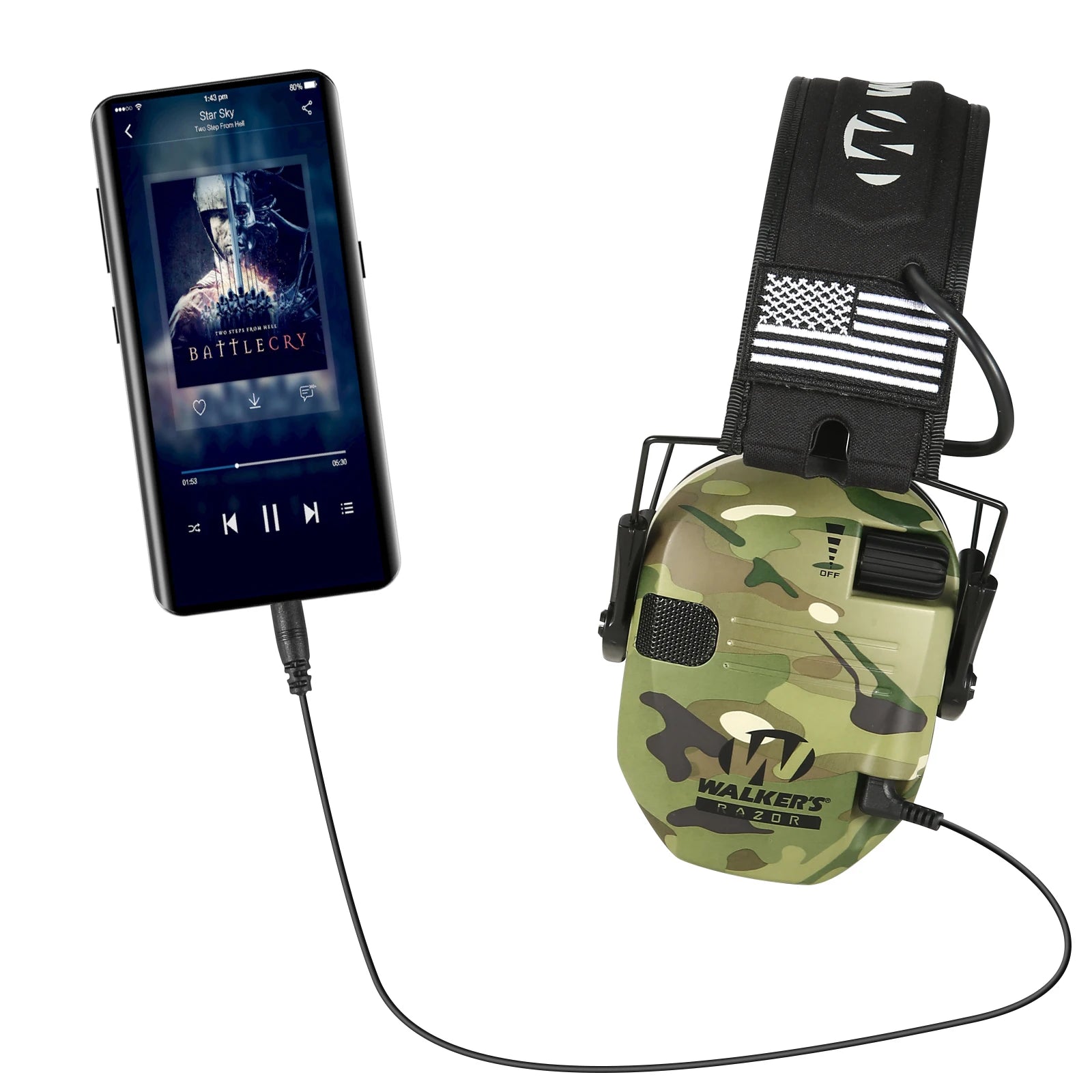 Walker's Razor Slim Electronic Earmuffs - Noise Cancelling Hearing Protection for Shooting, Hunting & Outdoor Activities - Lightweight & Comfortable for All-Day Use