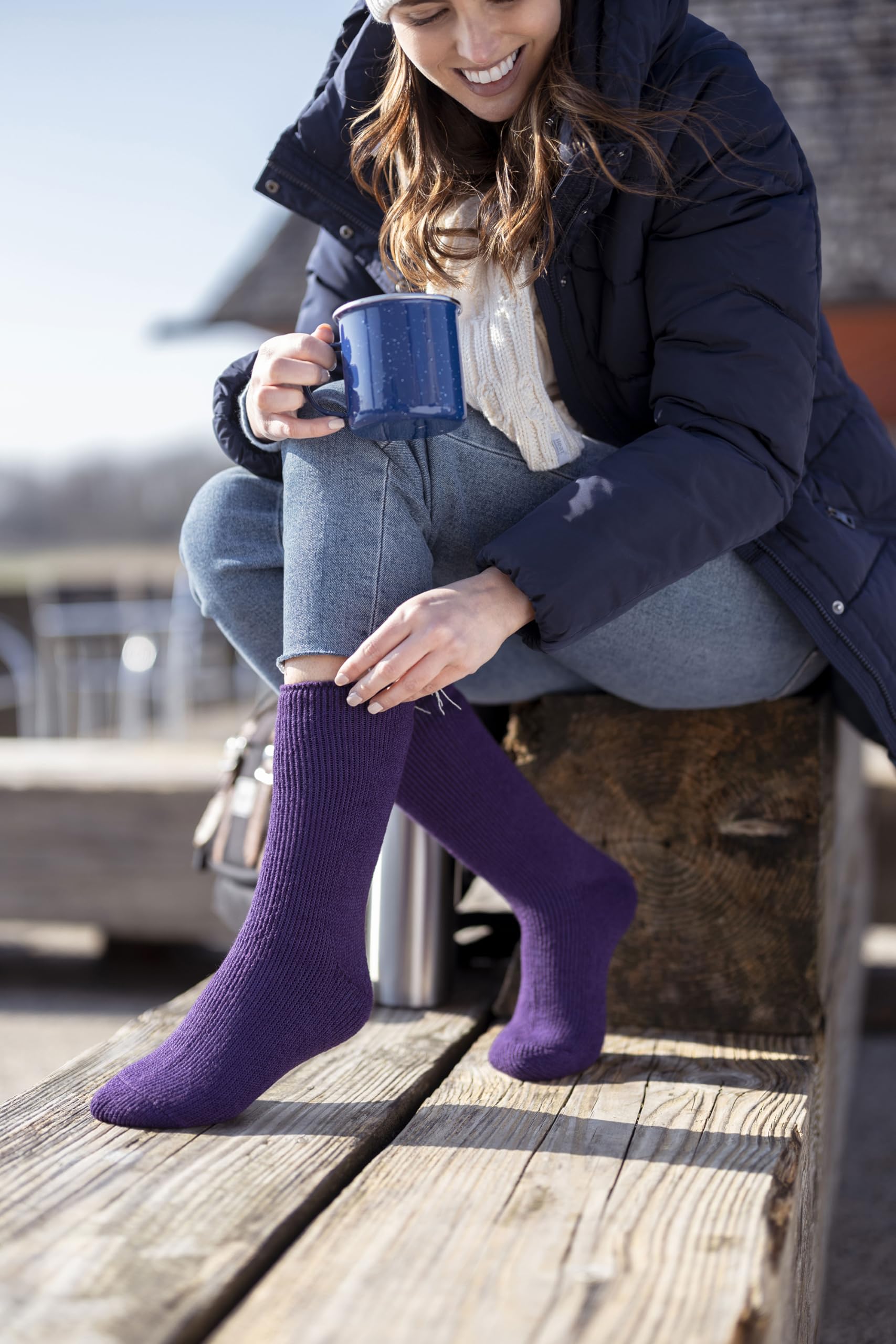 Heat Holders Thermal Socks for Women - Ultra Warm Winter Socks, Original Thermal Lining, US Shoe Sizes - Perfect for Cold Weather, Outdoor Activities & Cozy Home Wear