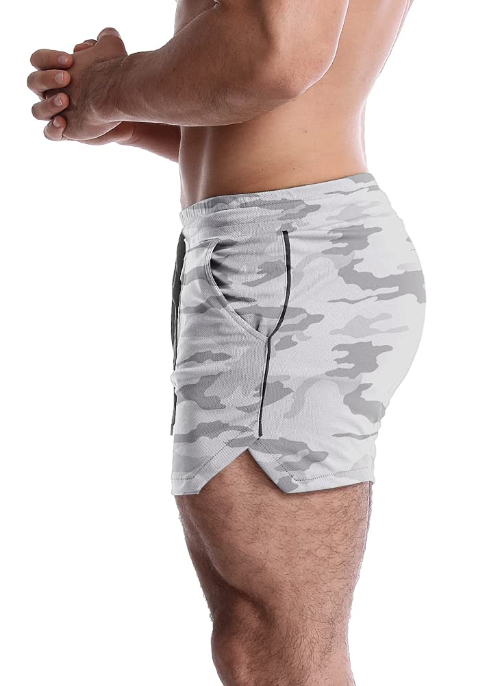 EVERWORTH Men's 5 Inch Inseam Workout Shorts - Quick Dry Athletic Gym Shorts for Bodybuilding, Running & Training - Lightweight Breathable Casual Sports Shorts for Gym, Jogging & Outdoor Activities