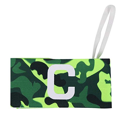 VGEBY Youth Soccer Captain Armband - Nylon Elastic Football Team Leader Sleeve Strap, Adjustable Sports Wristband (Green) - Perfect for Youth Soccer Matches, Training Sessions & Team Identification