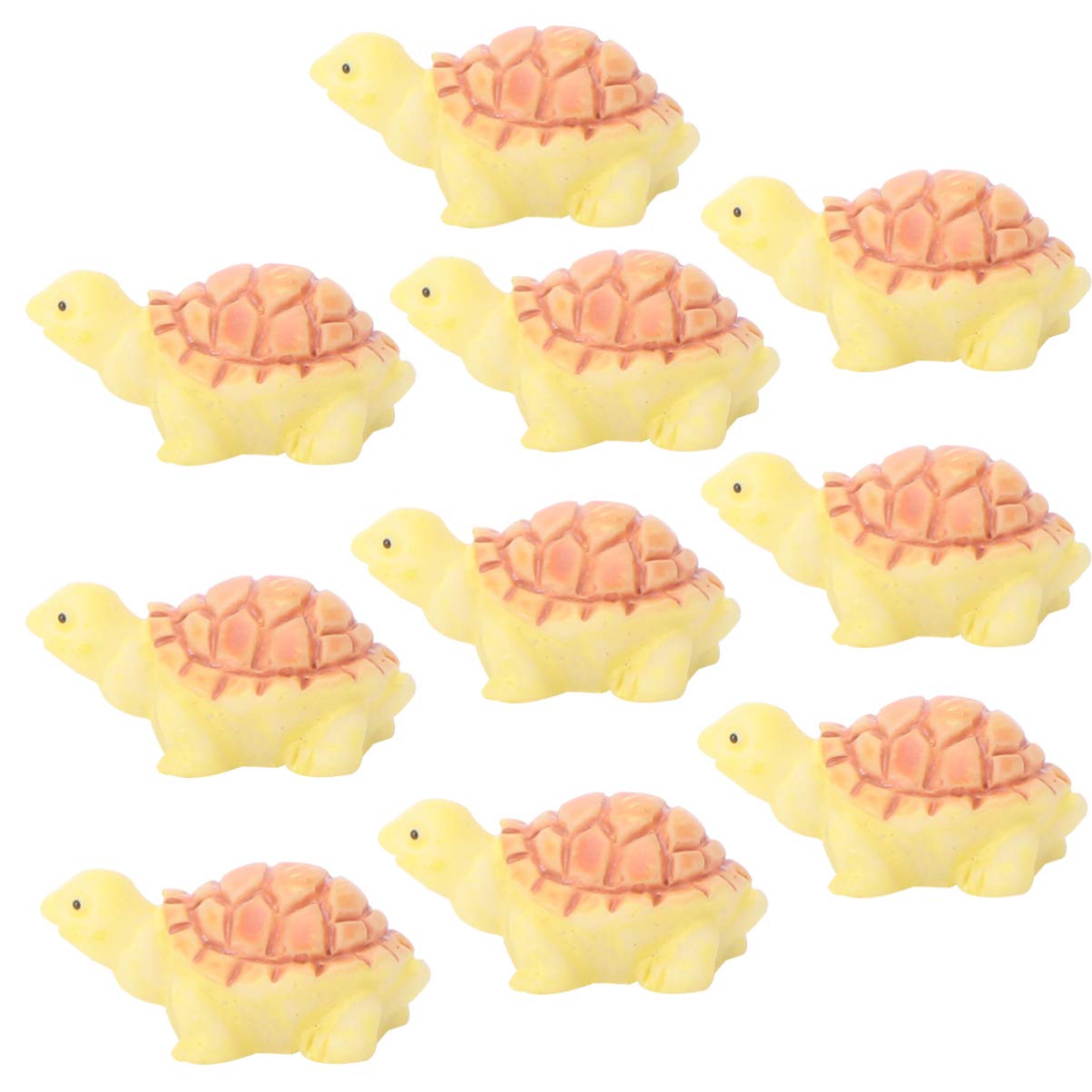 Happyyami Miniature Turtle Figurine - Resin Tortoise Statue, Cute Animal Ornament for Desk Decor, Bonsai & Plant Pot Accent - Perfect for Home Office, Garden Decor, and Gift Giving
