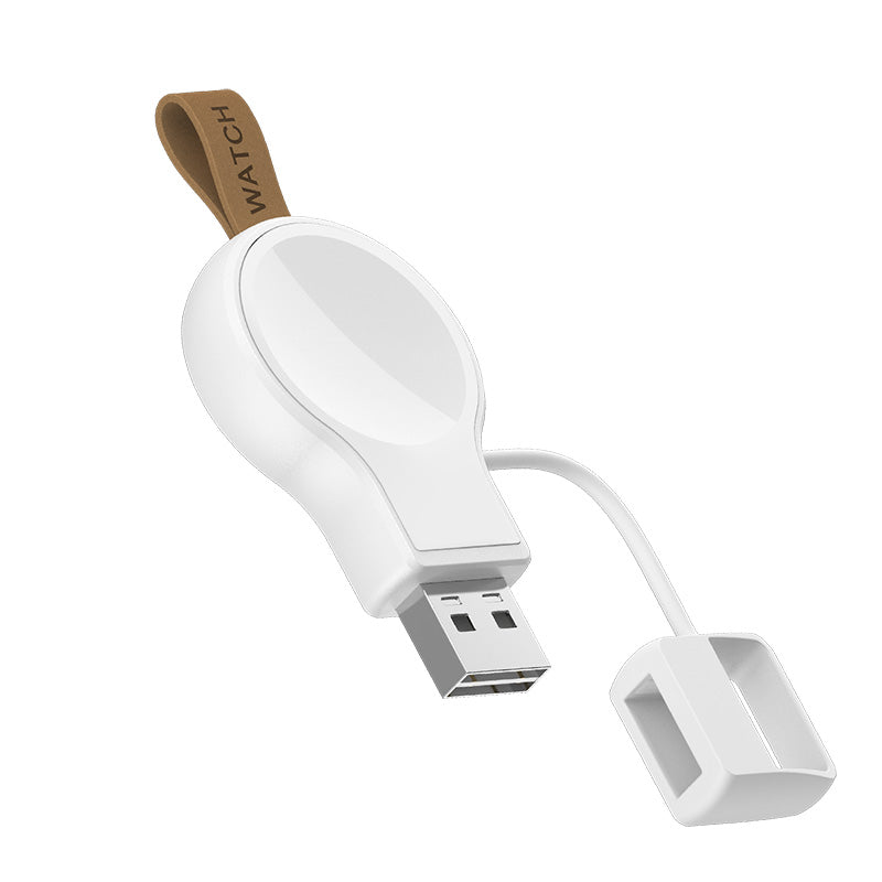 Apple Watch Charger - Portable Mini Magnetic Wireless Charging Dock with USB Cable | Fast Charging for Apple Watch Series 9/8/7/6/SE | Perfect for Travel, Office & Home Use