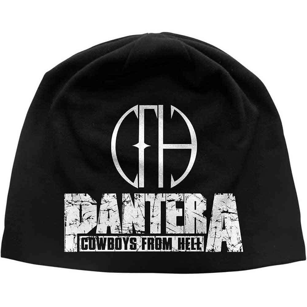Pantera Cowboys from Hell Beanie - Black Skull Cap for Men & Women - Perfect for Concerts, Winter & Rock Music Fans