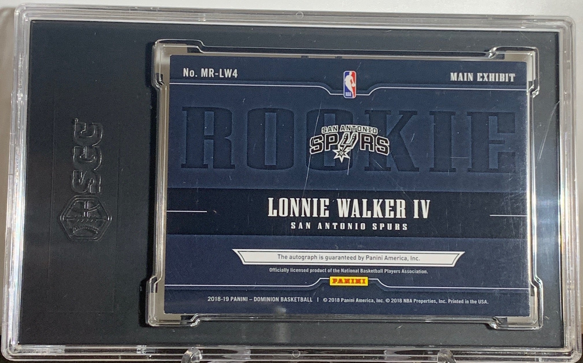2018-2019 Panini Gold Lonnie Walker IV Rookie Card AUTO 1/10 SGC 10/8.5 MINT #8682887 - Perfect for Basketball Card Collectors and Spurs Fans