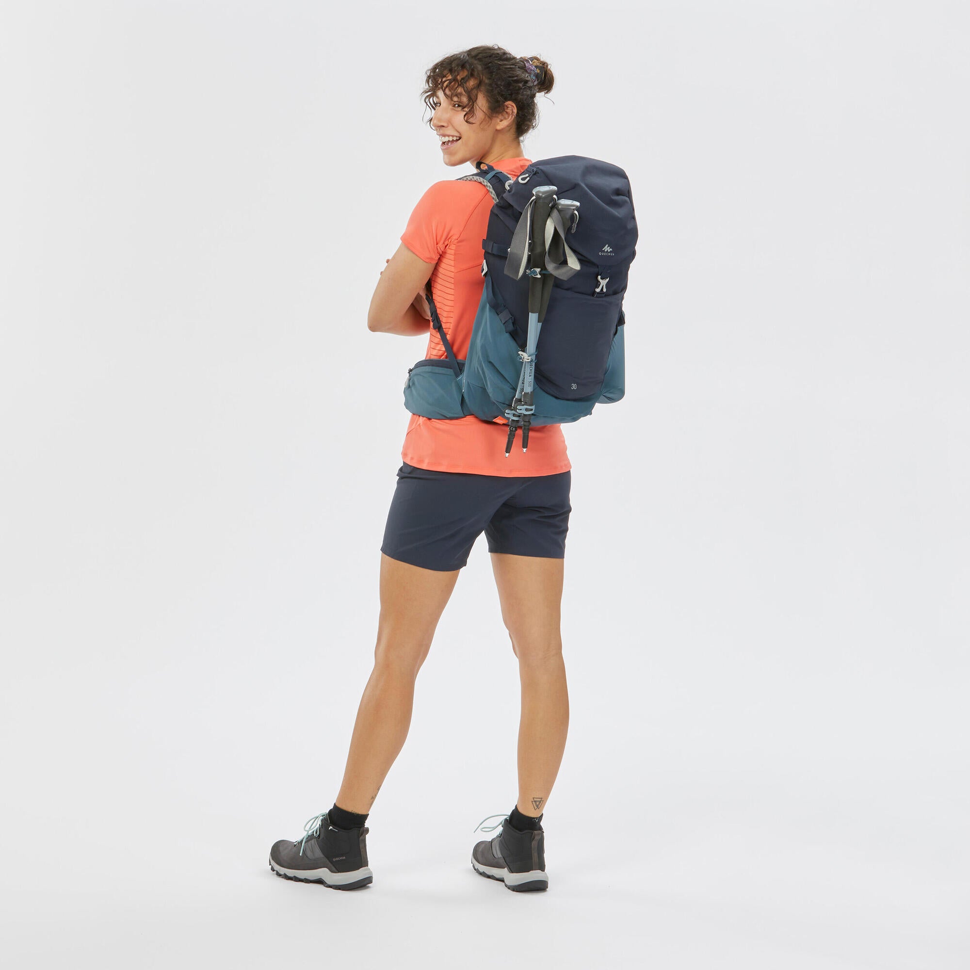 Quechua MH500 30L Lightweight Hiking Backpack - Waterproof & Durable for Outdoor Adventures, Camping & Travel