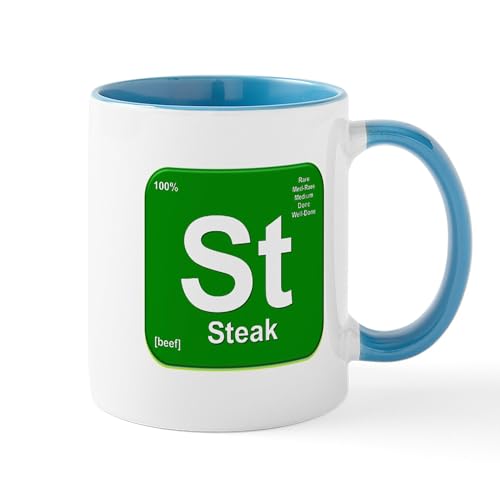 White/Blue Inside - St (Steak) Element Mug