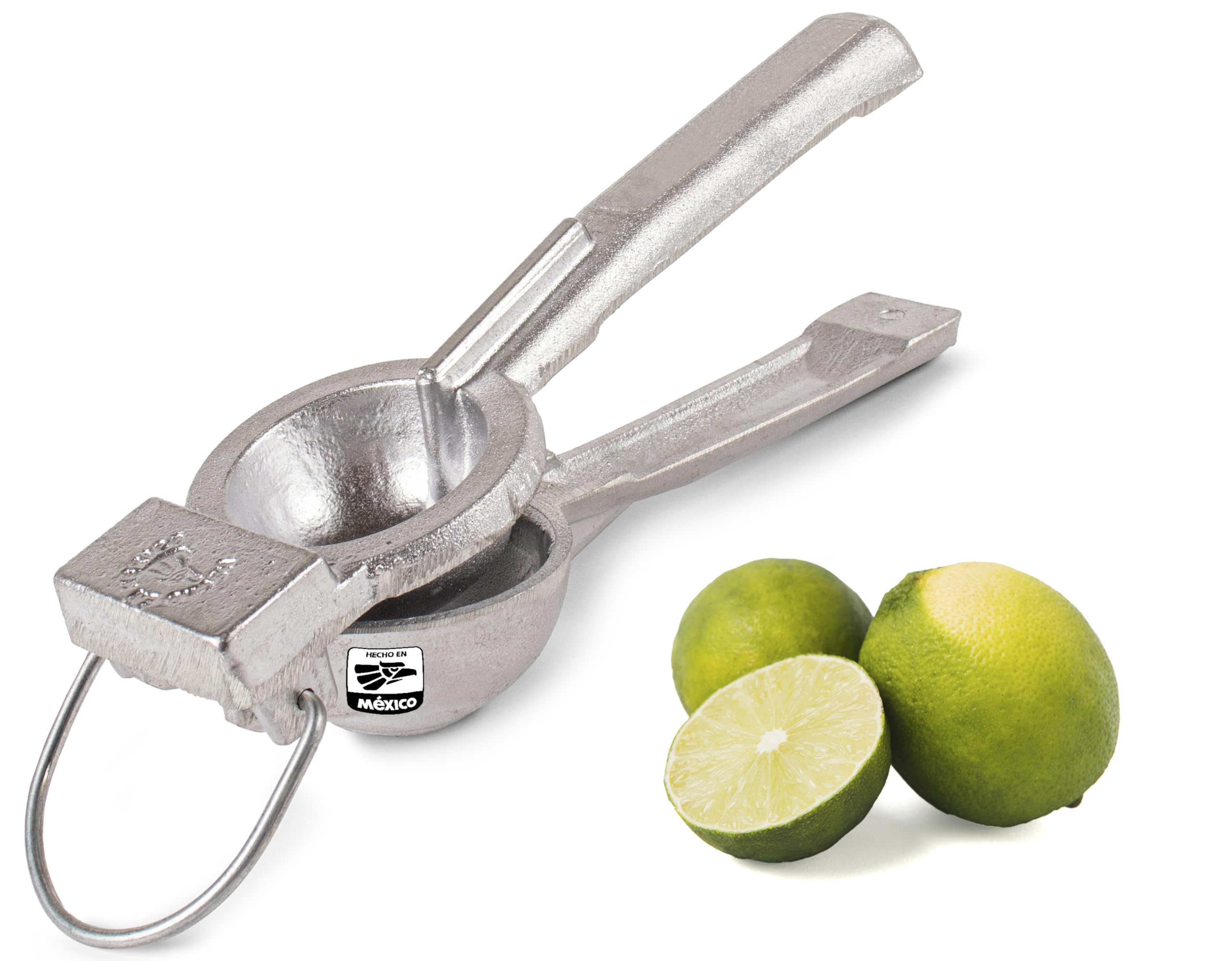 Premium Cast Aluminum Lemon Lime Squeezer - Heavy Duty Manual Citrus Press for Lemon, Lime & Oranges - Commercial Grade Juicer (2.4