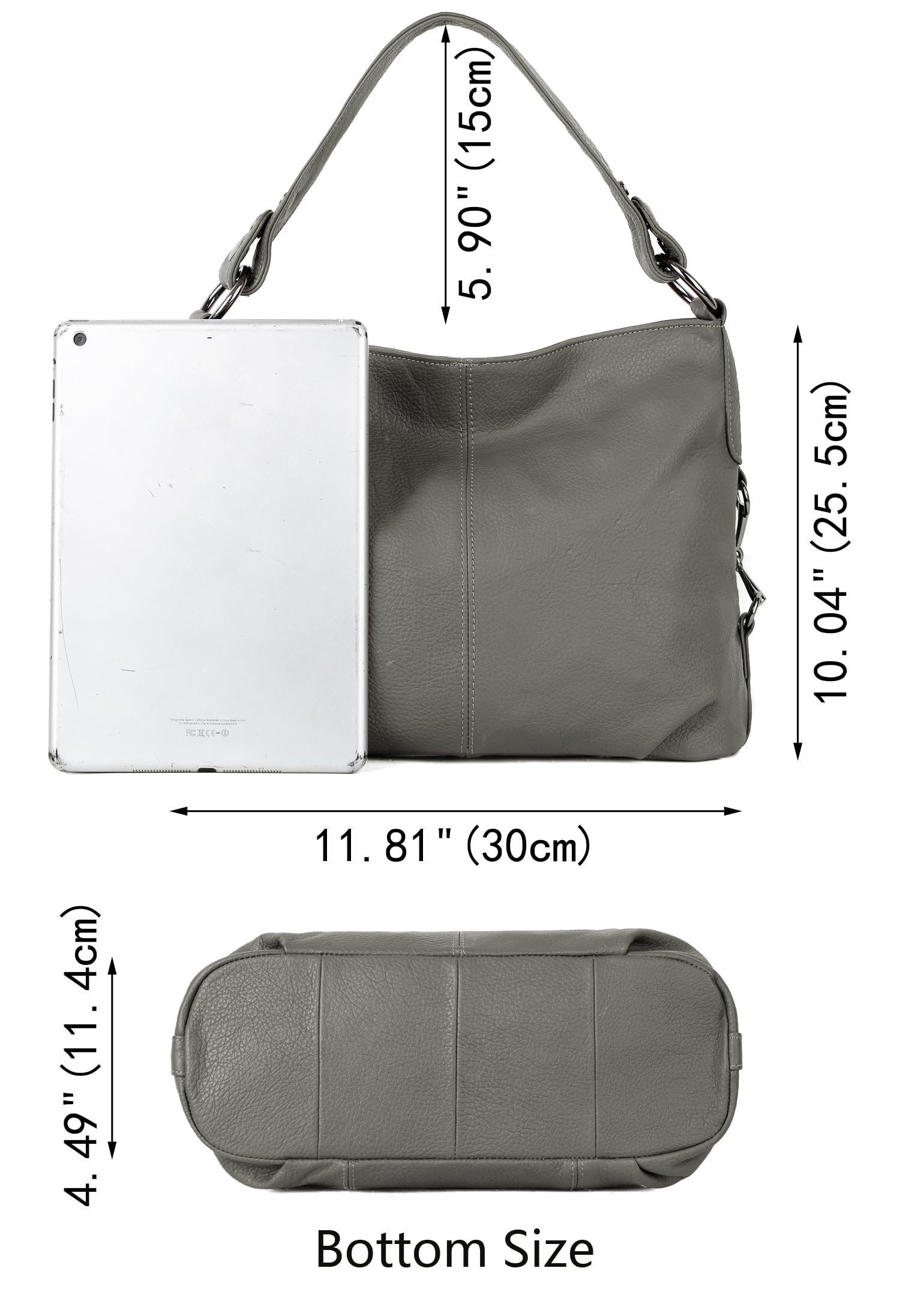 YALUXE Genuine Leather Shoulder Bags for Women - Stylish Hobo & Crossbody Purse for Work & Travel