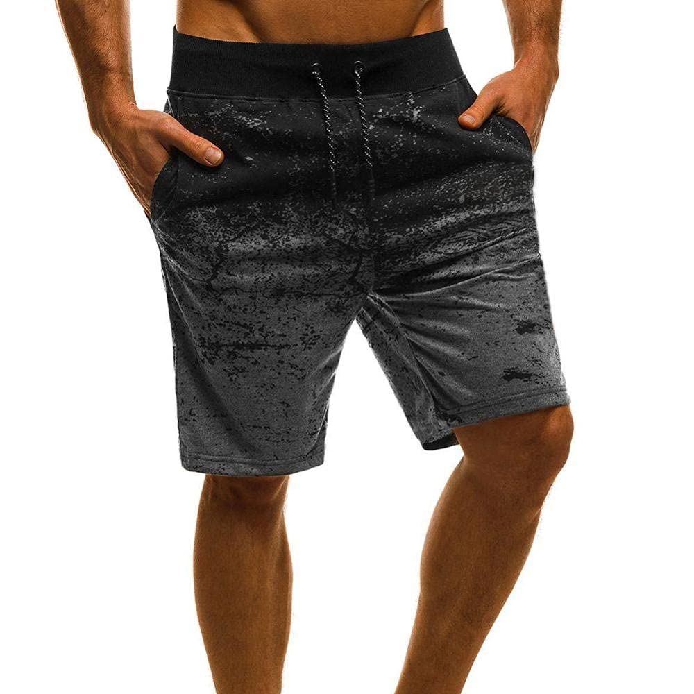Men's Gym Shorts with Drawstring - Breathable Running & Workout Shorts for Fitness, Sports & Casual Wear - Dark Gray - Perfect for Gym, Jogging & Summer Activities