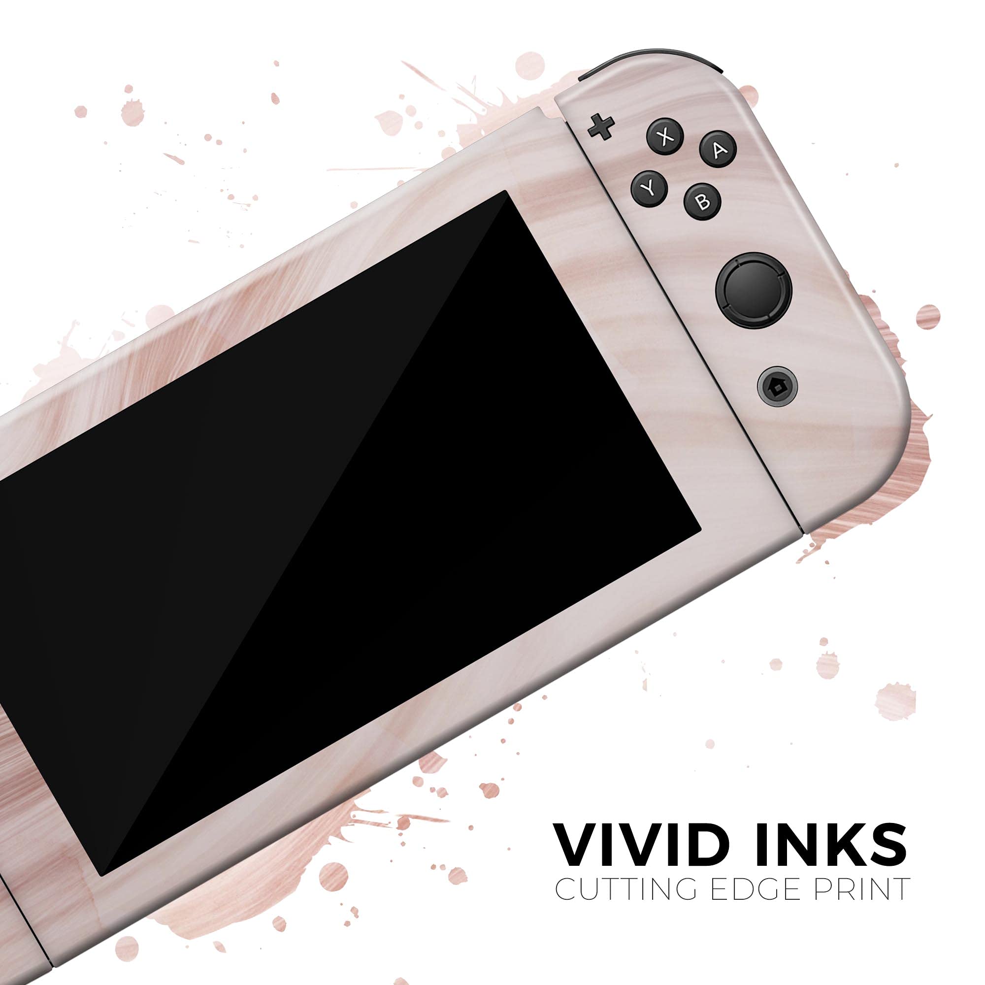 Nintendo Switch Lite Skin Decal - Scratch-Resistant Removable Vinyl Wrap Cover with Vivid Agate Vein Foil Design | Protective Gaming Accessory for Travel & Home Entertainment