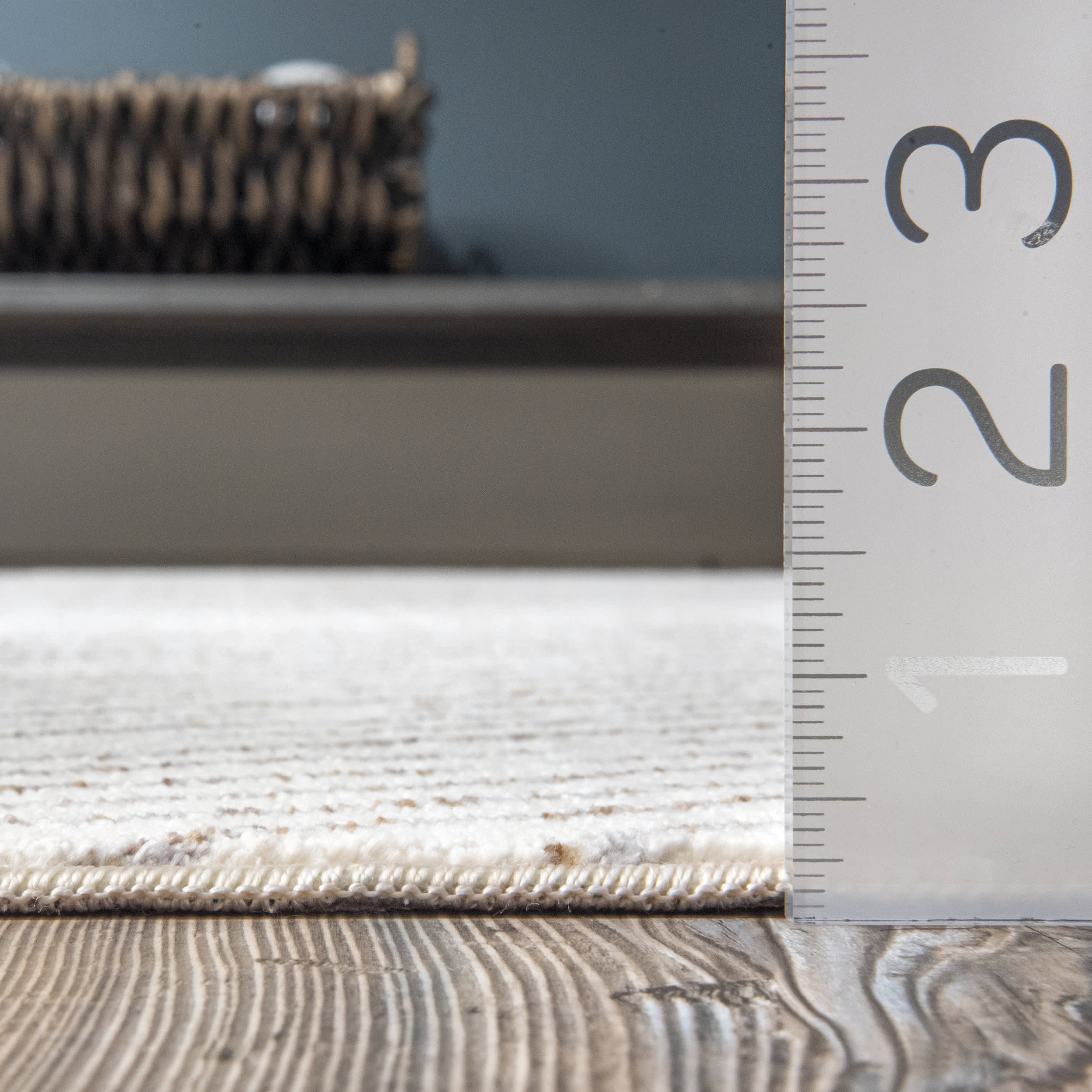 Stylish Beige Broken Chevrons Area Rug - Soft & Durable for Living Room, Bedroom & Office Decor