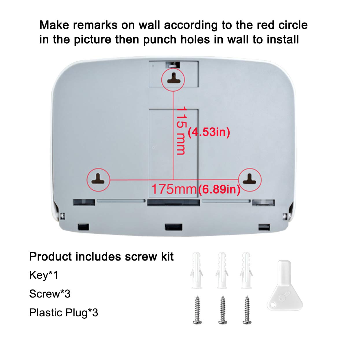 Wall Mounted Paper Towel Dispenser - Heavy Duty Z-Fold Commercial Tissue Holder for Bathroom & Kitchen - White - Ideal for Restaurants, Offices, and Home Use
