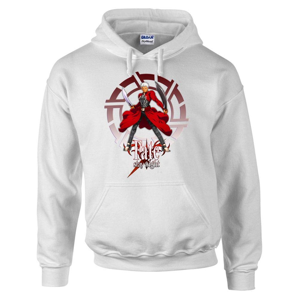 Fate Stay Night Anime Hoodie - Stylish Unisex Zip Up Sweatshirt for Cosplay, Casual Wear & Anime Fans