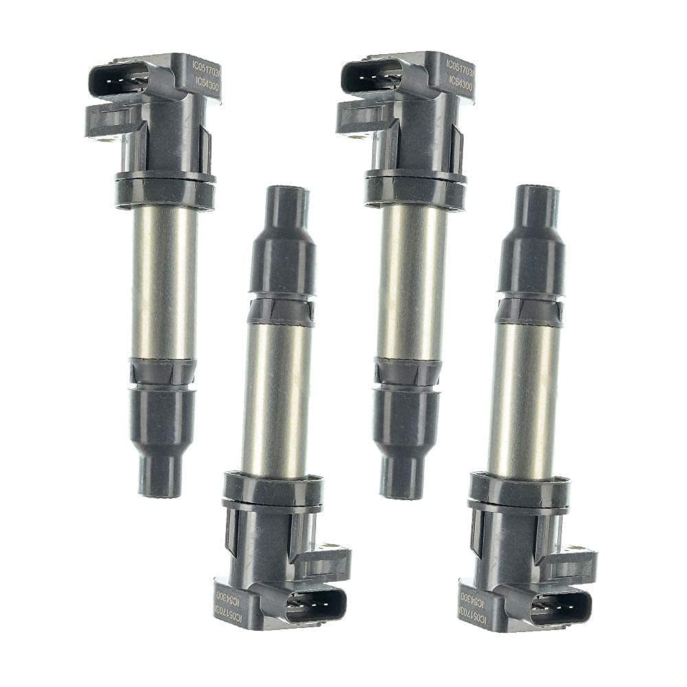 8-Piece Ignition Coil Pack Set Compatible with Buick Cadillac Lucerne DTS SRX STS XLR 2006-2011 4.6L V8 Engine - UF543 4-Pin Design - Perfect for Engine Performance & Tune-Up Maintenance