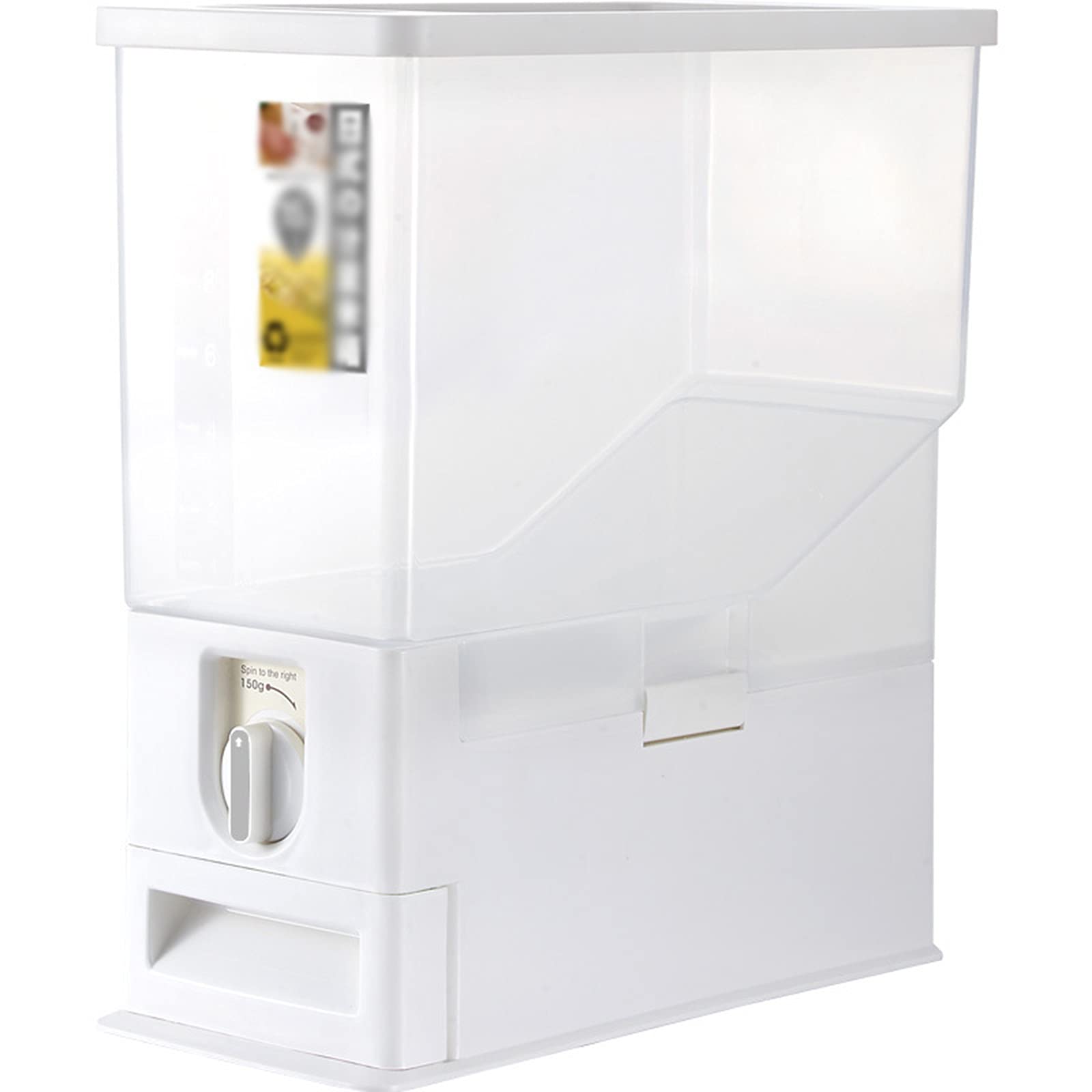 15KG Rice Dispenser - Airtight Plastic Dry Food Storage Container with Drawer for Kitchen Pantry Organization | Perfect for Storing Rice, Beans, Cereals, Candy & Bulk Foods | Ideal for Home, Restaurant & Food Business Use
