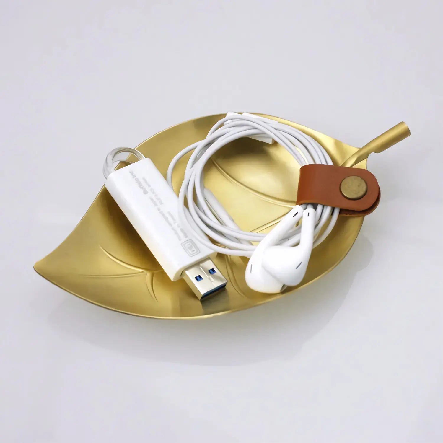 Asahi Premium Brass Leaf Money Tray - Elegant Cash Handling for Weddings, Events & Retail Displays
