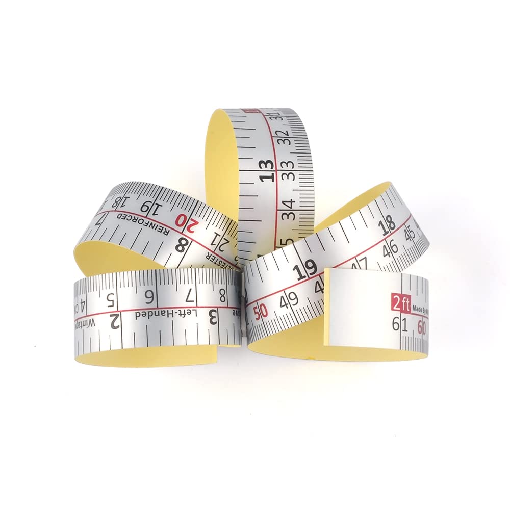 Adhesive Backed Workbench Ruler - 24 Inch/61cm Tape Measure with Right to Left Reading (Inches & Centimeters) - Perfect for Woodworking, DIY Projects & Crafting