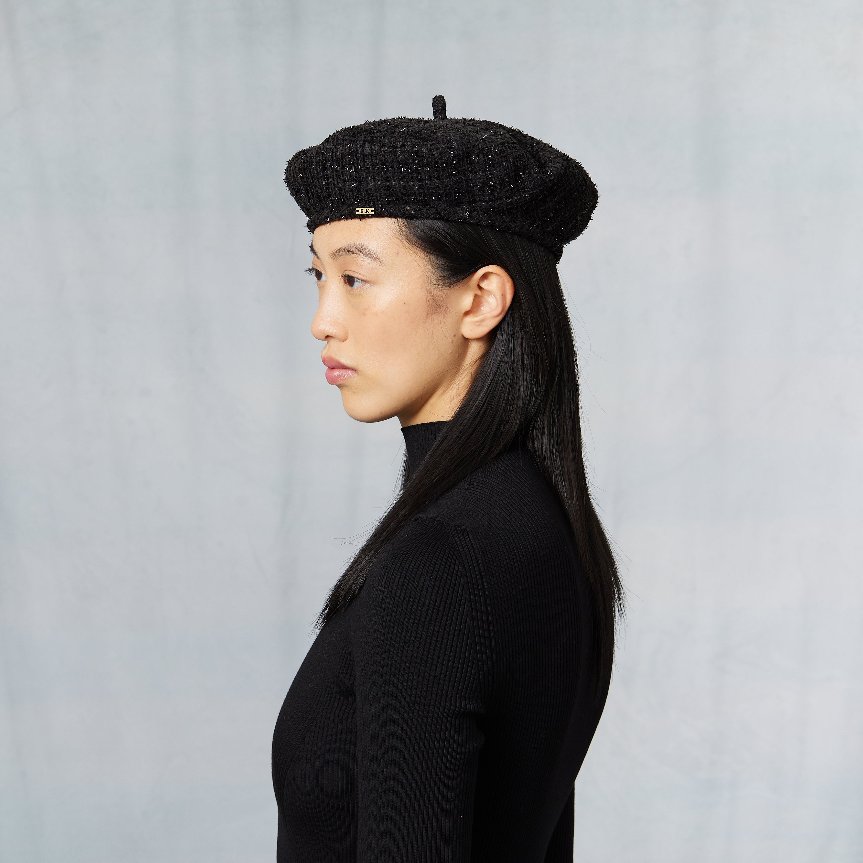 Stylish Carter Tweed Beret Hat - Vintage Wool Blend Fashion Headwear for Women | Perfect for Fall, Winter & Special Occasions