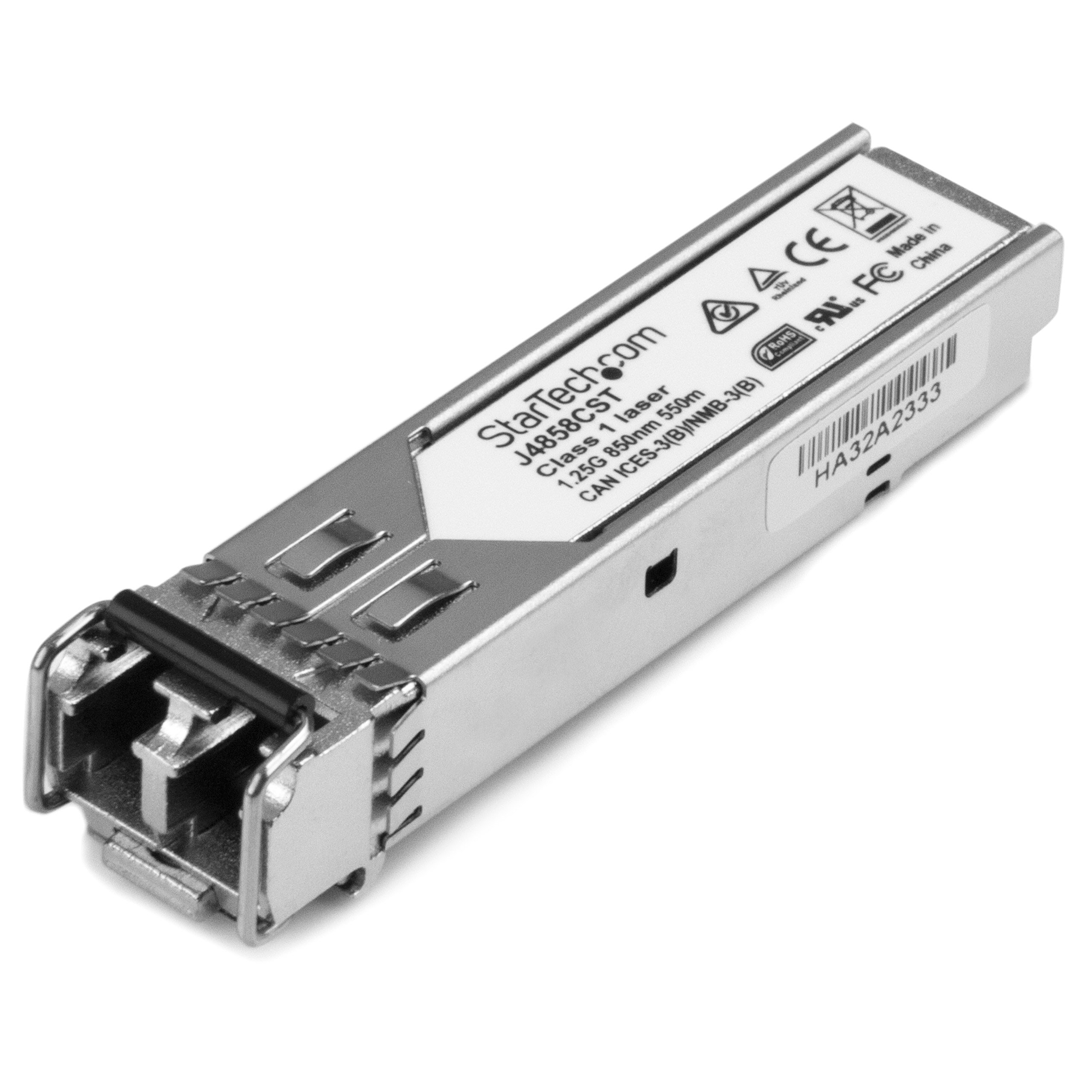 StarTech.com 10 Pack HPE J4858C Compatible SFP Module - 1000BASE-SX 1GbE Multi Mode Fiber Optic Transceiver - LC 550m 850nm - DDM for HPE 1400, 1700, 1820 Switches (J4858C10PKST) - Ideal for Data Centers & Enterprise Networks