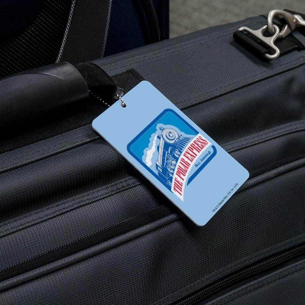The Polar Express All Aboard Luggage Tag - Durable Suitcase ID Tag for Carry-On Bags - Perfect for Travel, Kids' Luggage & Train-Themed Vacations
