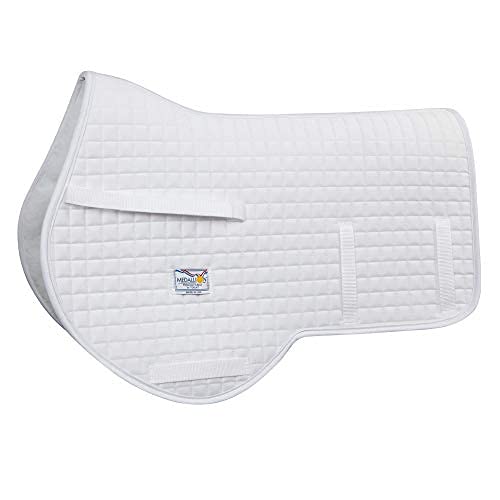 Toklat High Profile Close Contact Quilted Competition Saddle Pad for English & Western Riding - Shock Absorbing & Breathable for Horses