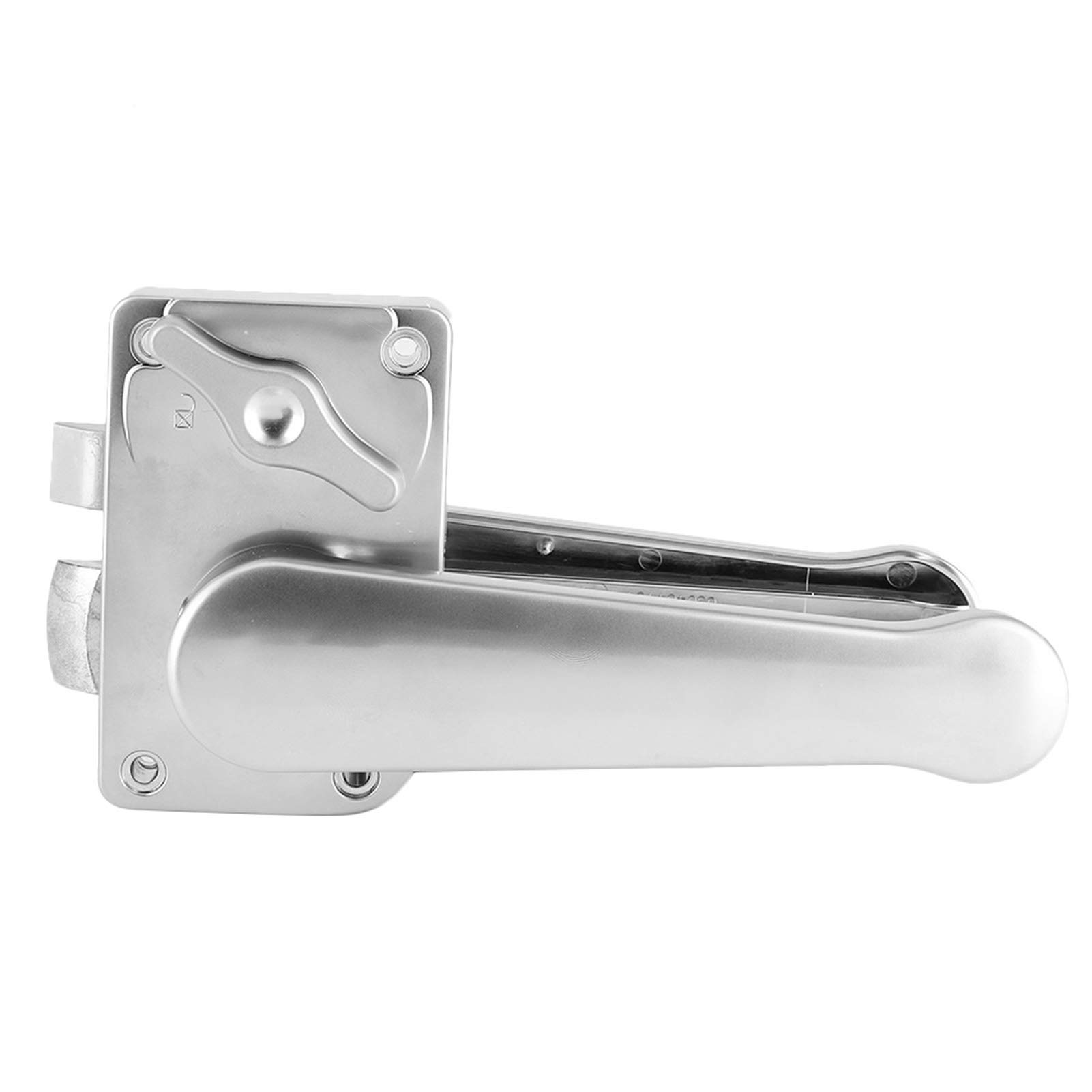 Yctze Privacy Indicator Lock and Lever C3FN - Polished Chrome Stainless Steel Toilet Door Lever Lock Set for Bathroom, Camper, RV & Yacht - Secure Door Handle Knob with Locking Mechanism for Privacy Protection