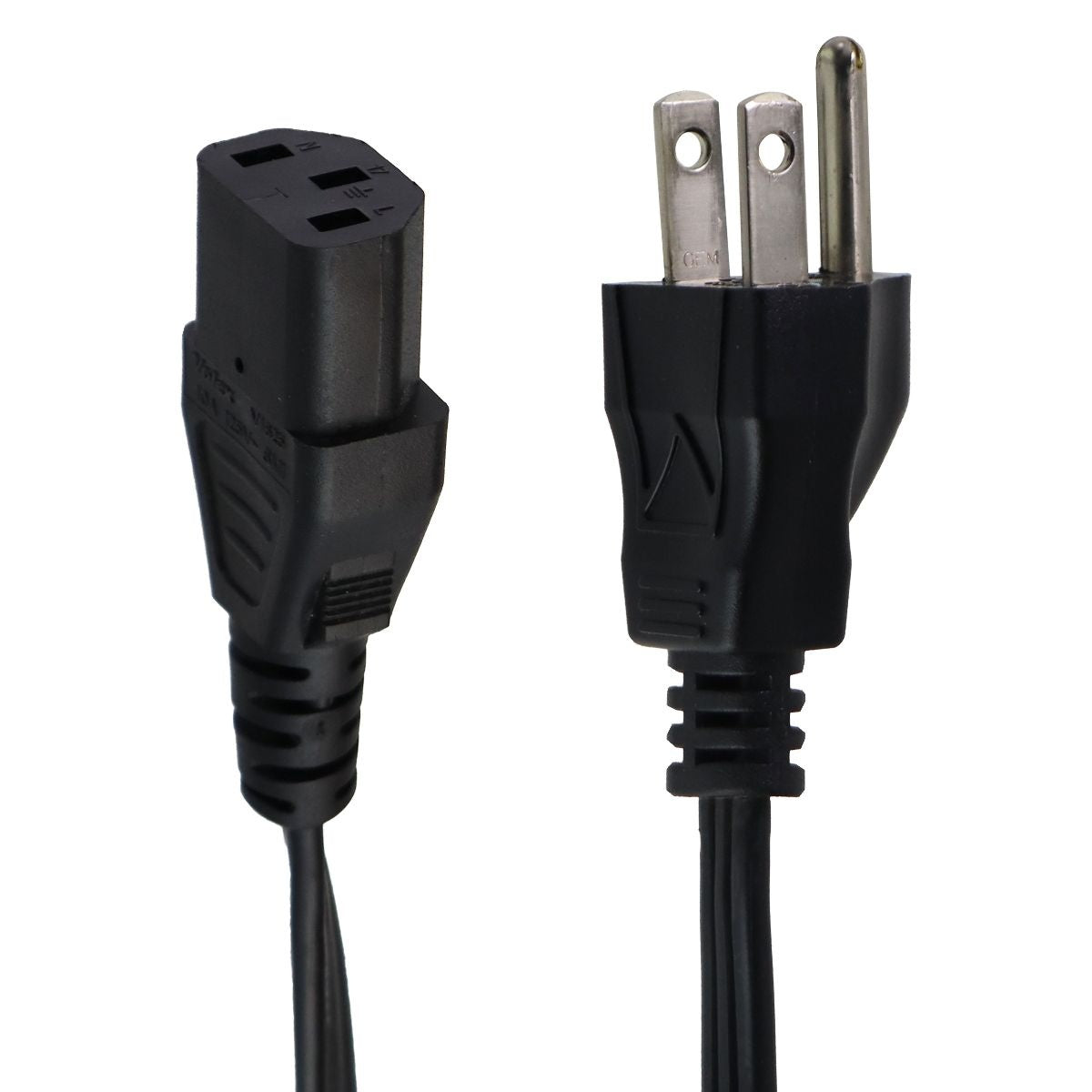 6 ft Volex 125V/10A Power Cord - Heavy Duty Black Replacement Cable (V1625 E62405SP) for Computers, Monitors & Home Appliances
