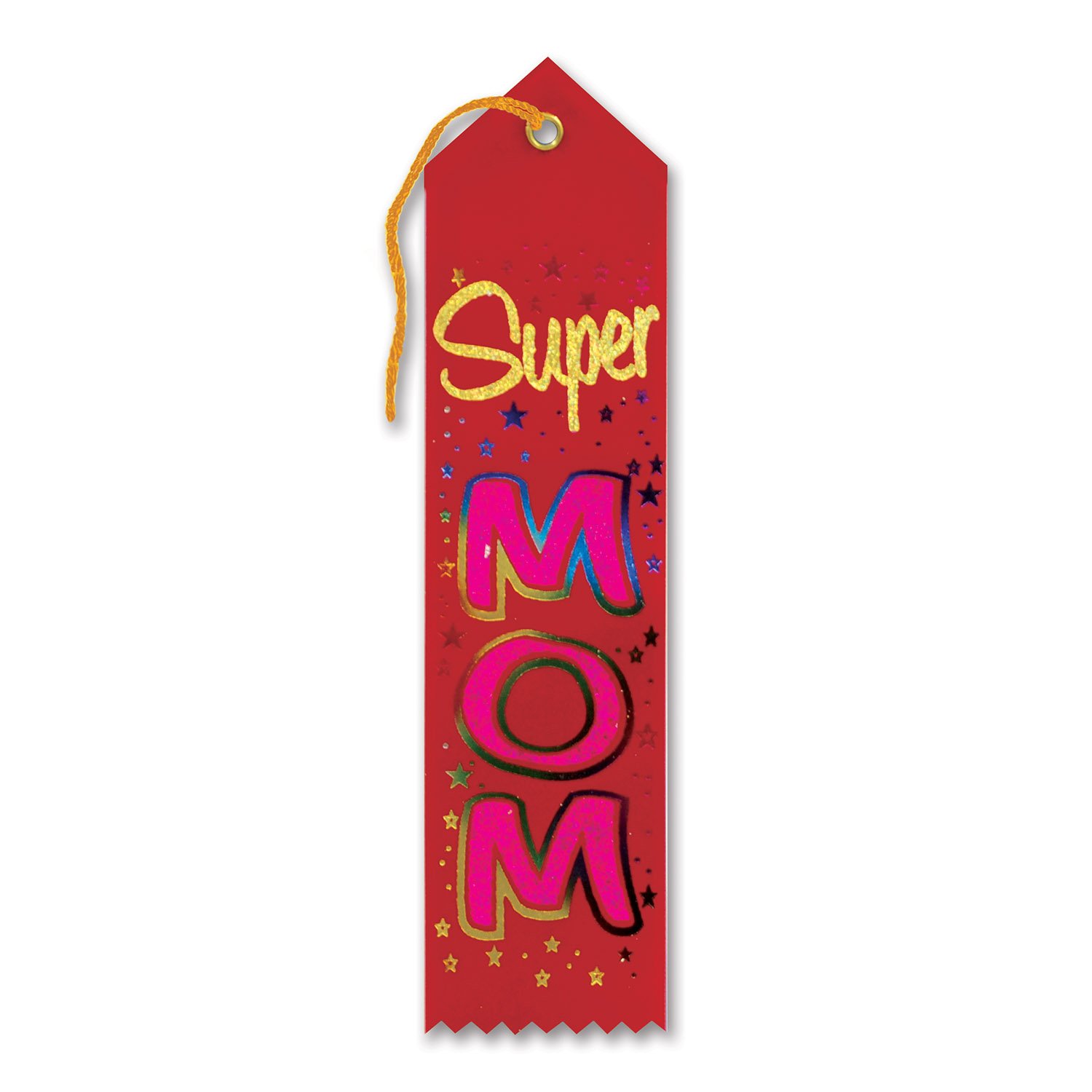 Super Mom Award Ribbon - Premium Quality Recognition Ribbon for Mother's Day, Teacher Appreciation, Volunteer Awards - Perfect for Events, Gifts & Celebrations
