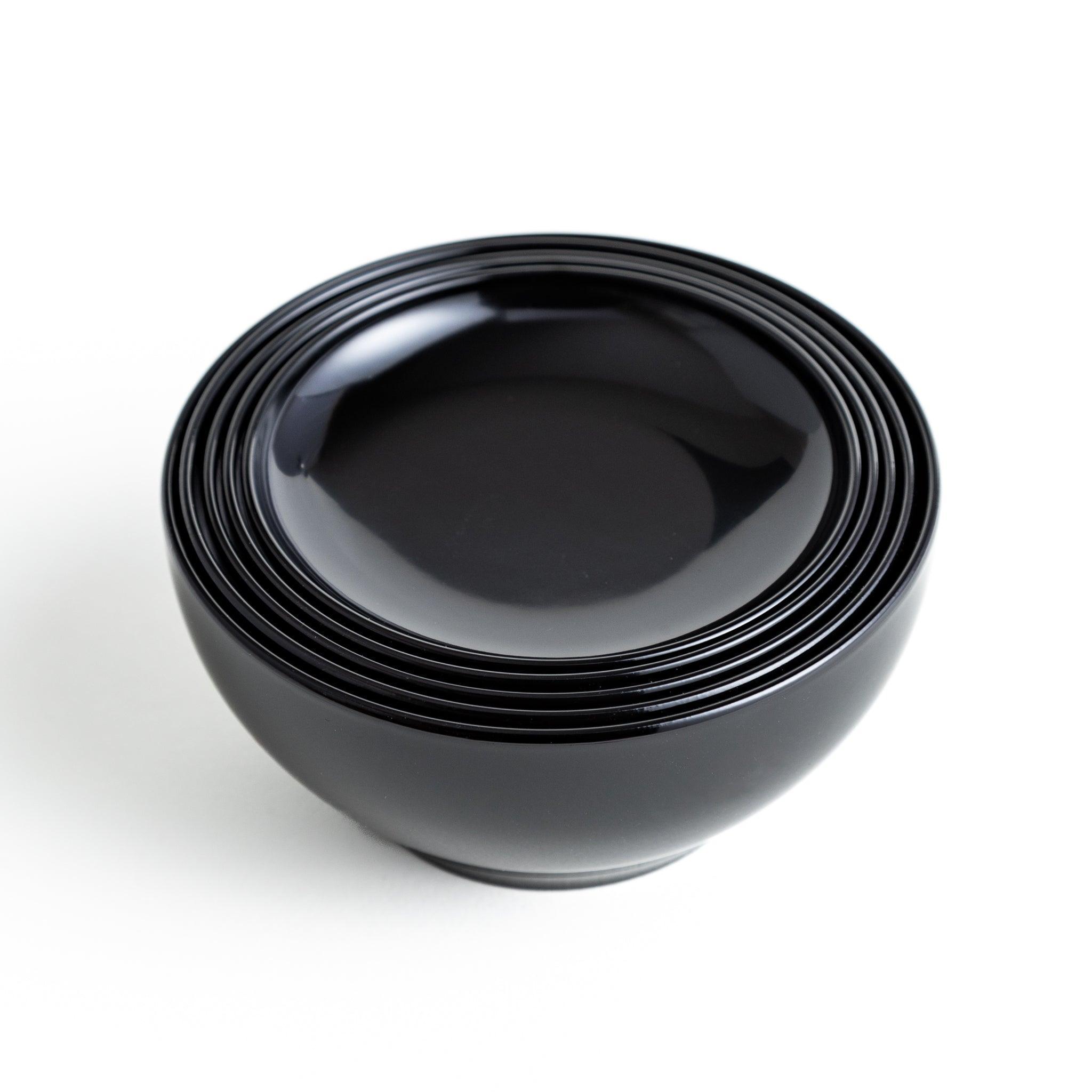 5-Piece Nested Oryoki Set - Traditional Japanese Zen Buddhist Meal Bowls for Mindful Eating, Meditation & Ceremonial Use