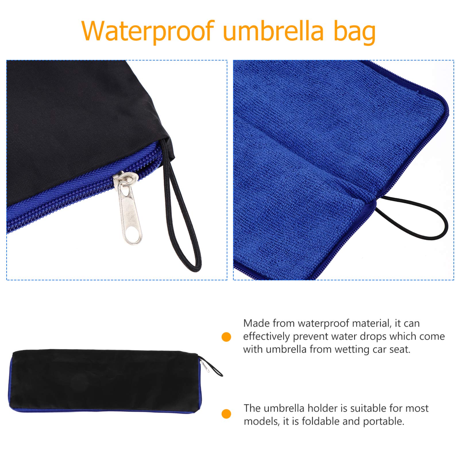 BESPORTBLE Waterproof Umbrella Storage Pouch - 35cm Portable Travel Umbrella Case for Wet Folding Umbrellas | Perfect for Commuting, Hiking & Outdoor Activities