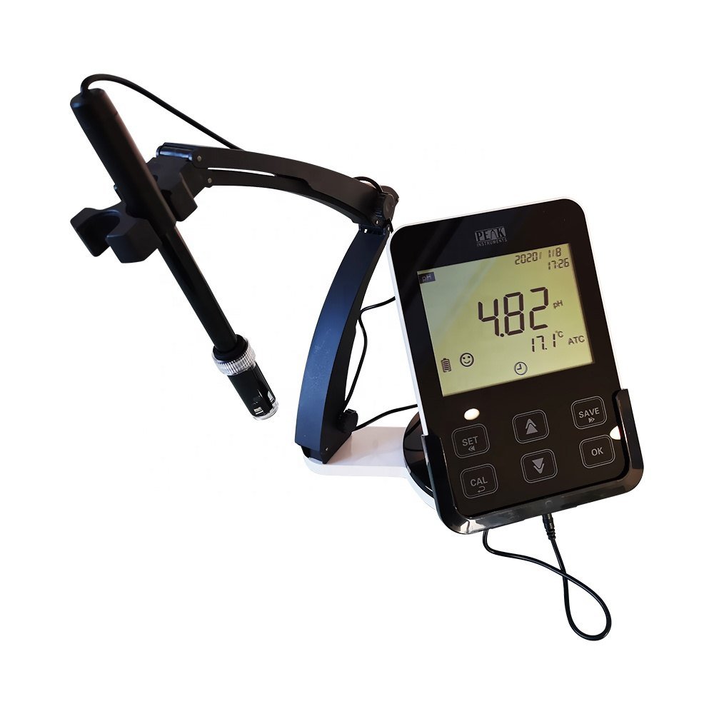 Professional Benchtop pH Meter for Water Quality Testing - High Accuracy USB/SD Data Logger | Ideal for Labs, Aquariums, Hydroponics & Home Brewing