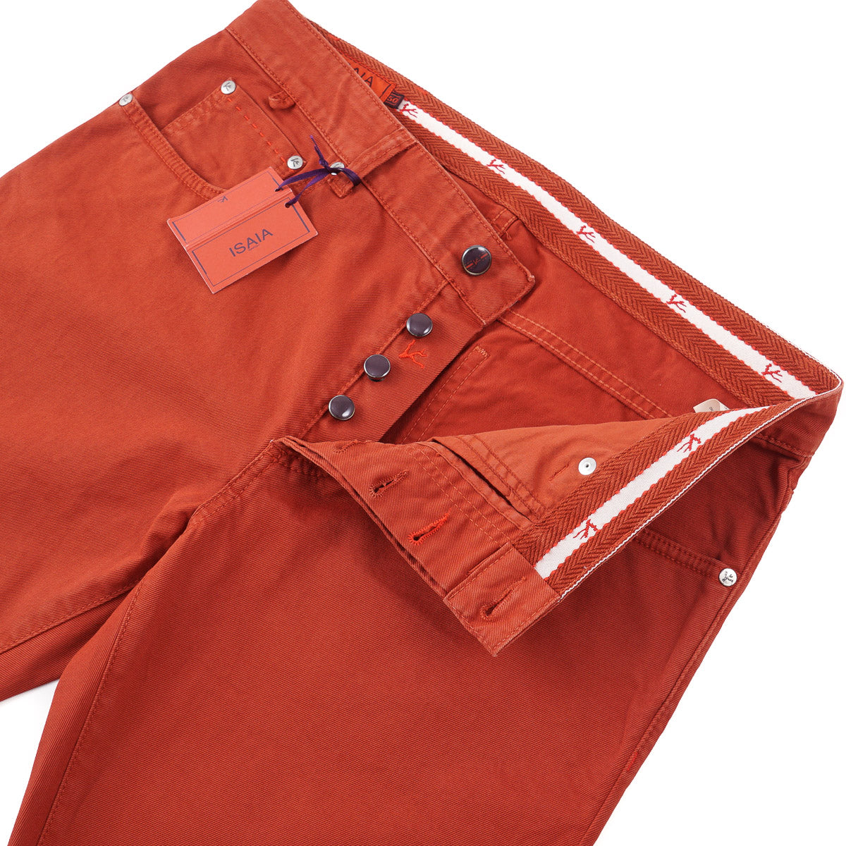 Isaia Slim Fit Garment Dyed Jeans for Men - Premium Italian Denim Pants with Comfortable Stretch | Perfect for Casual Wear, Office & Night Out