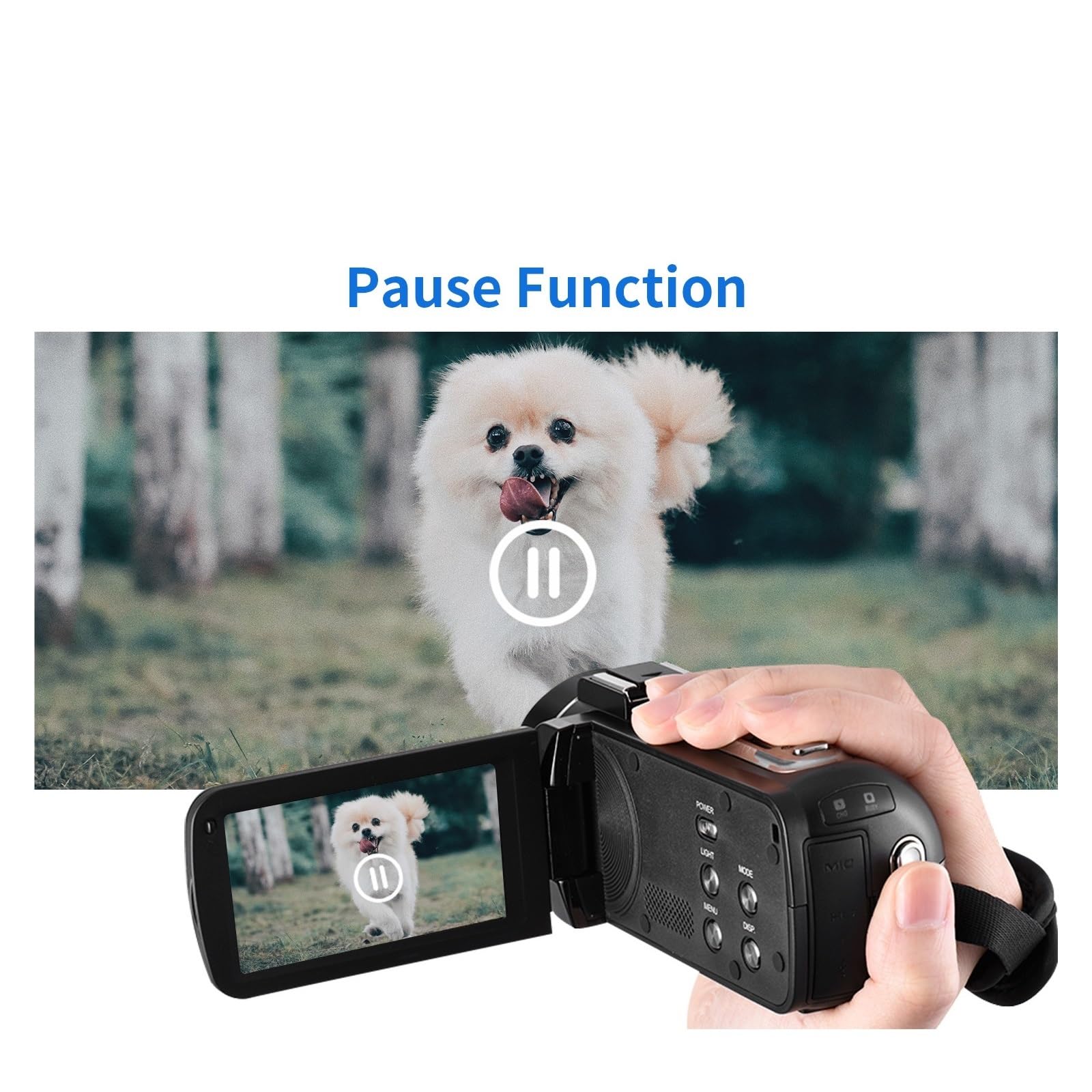 4K 48MP Digital Video Camera with Loop Recording & Time Lapse - Rotatable Screen Webcam for Bloggers, Streaming & Vlogging (Includes 32GB SD Card) - Perfect for YouTube, TikTok & Live Streaming